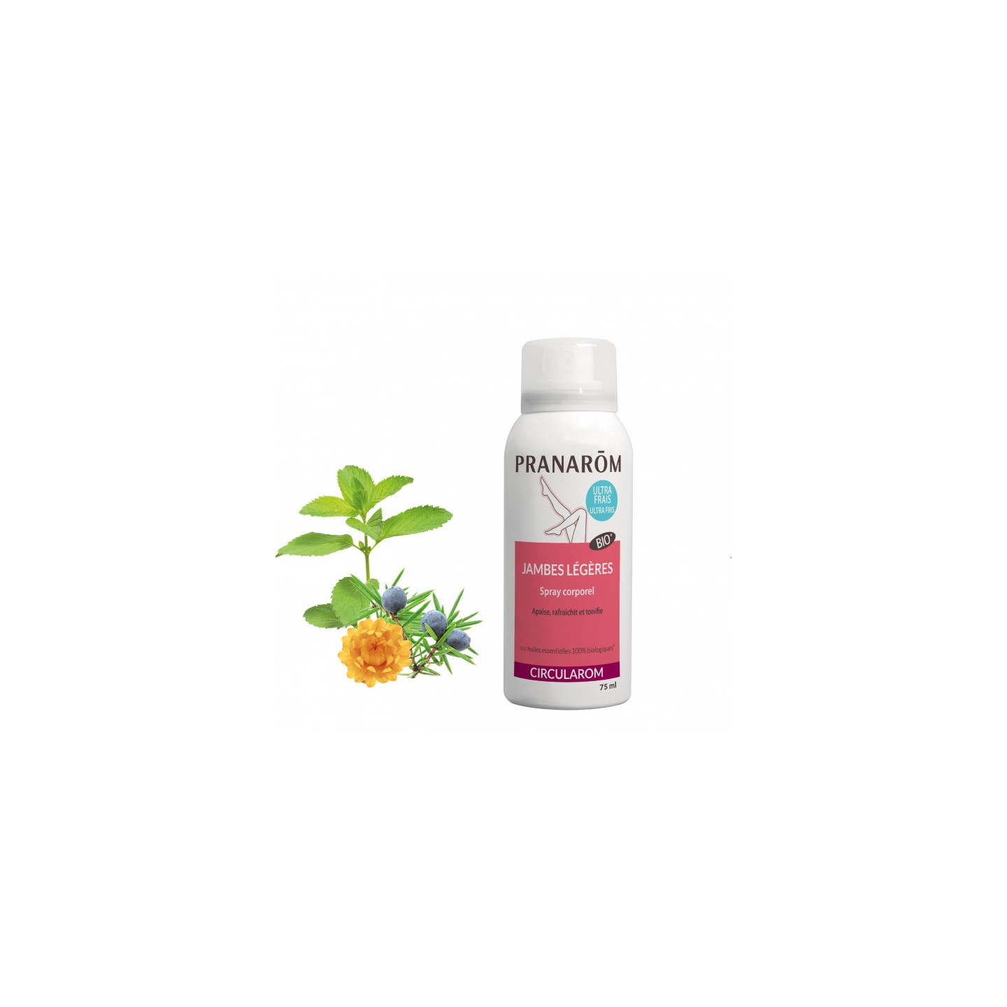Pranarôm Circularom Spray corporel jambes légères - 75ml