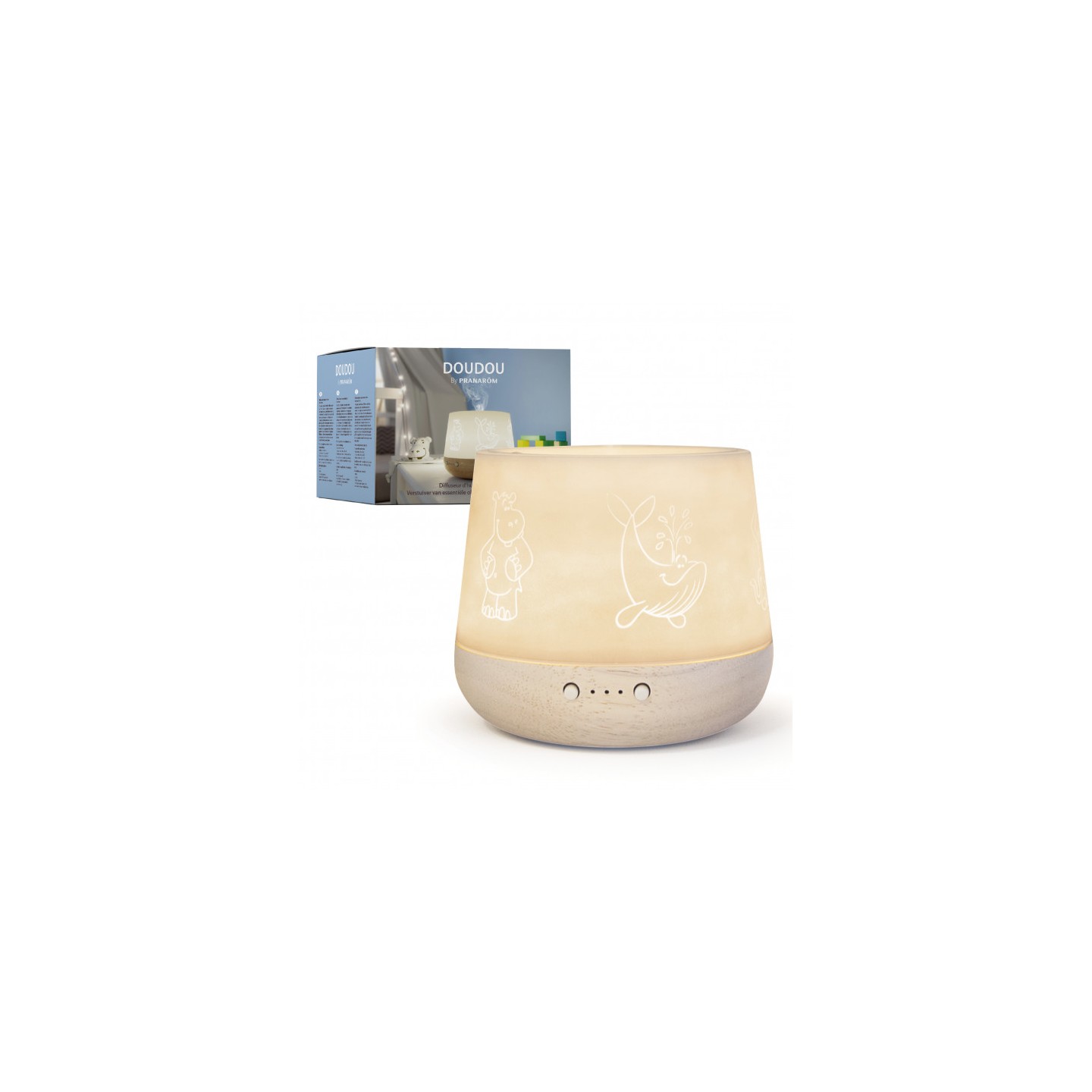 Pranarôm Diffuseur ultrasonique et veilleuse Doudou
