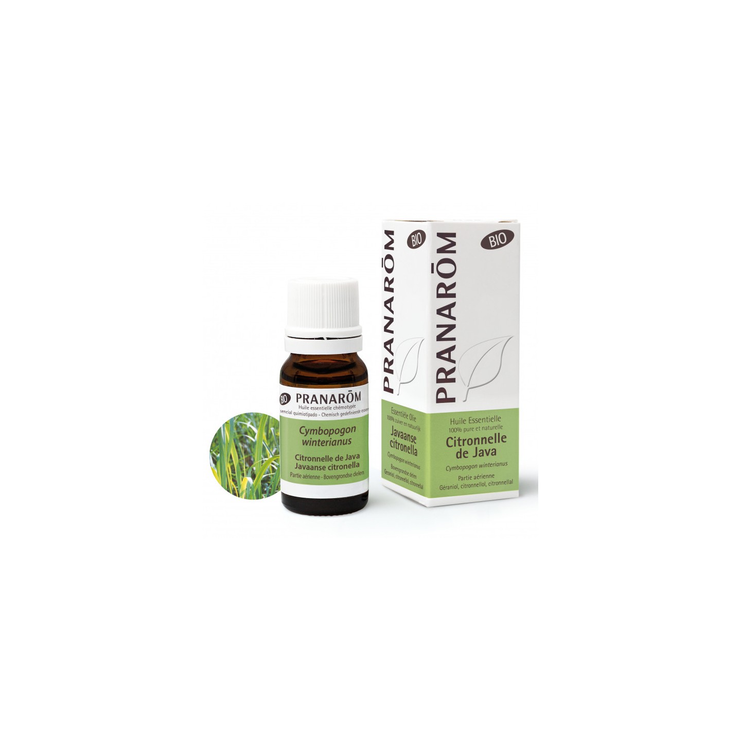 Pranarôm Huile essentielle Citronnelle de Java Bio - 10ml