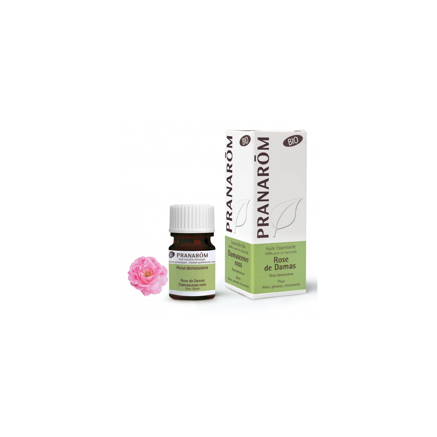 Pranarôm Huile essentielle Rose de Damas Bio - 2ml