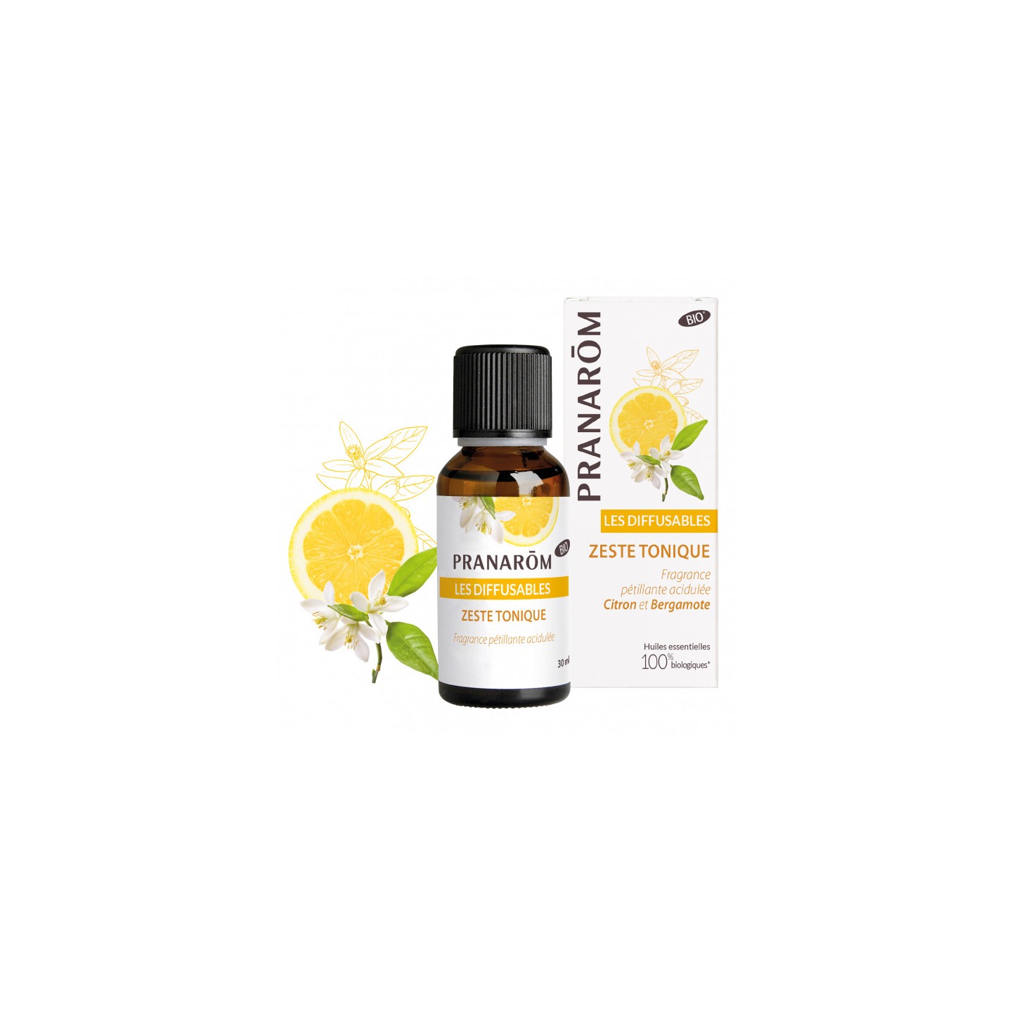 Pranarôm Huile essentielle Zeste tonique - 30ml