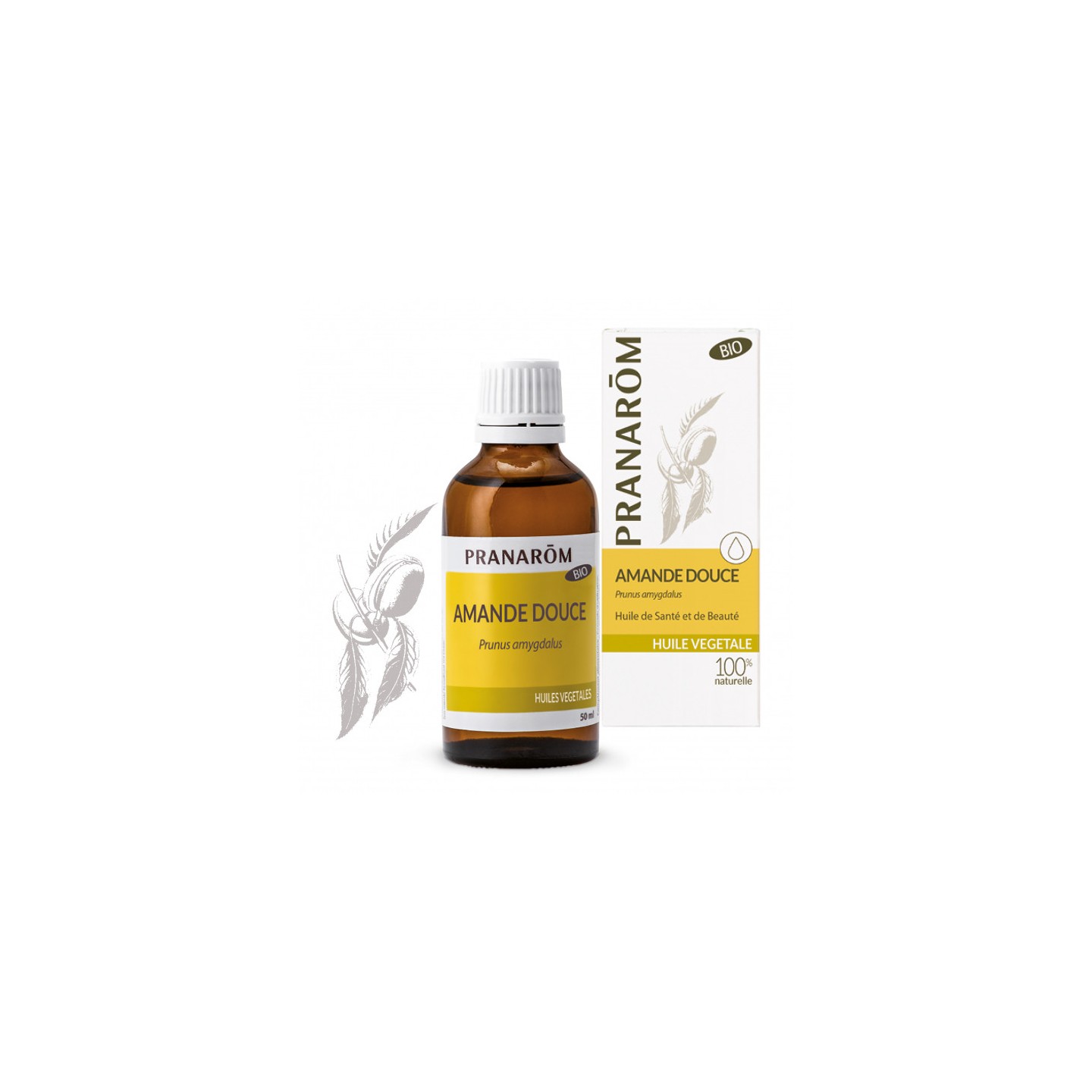 Pranarôm Huile végétale Amande douce Bio - 50ml