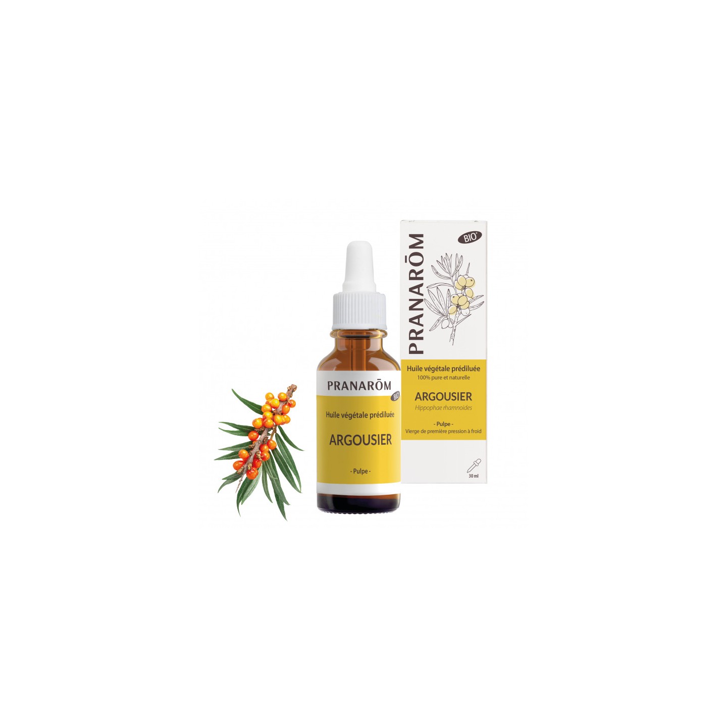Pranarôm Huile végétale Argousier Bio - 30ml