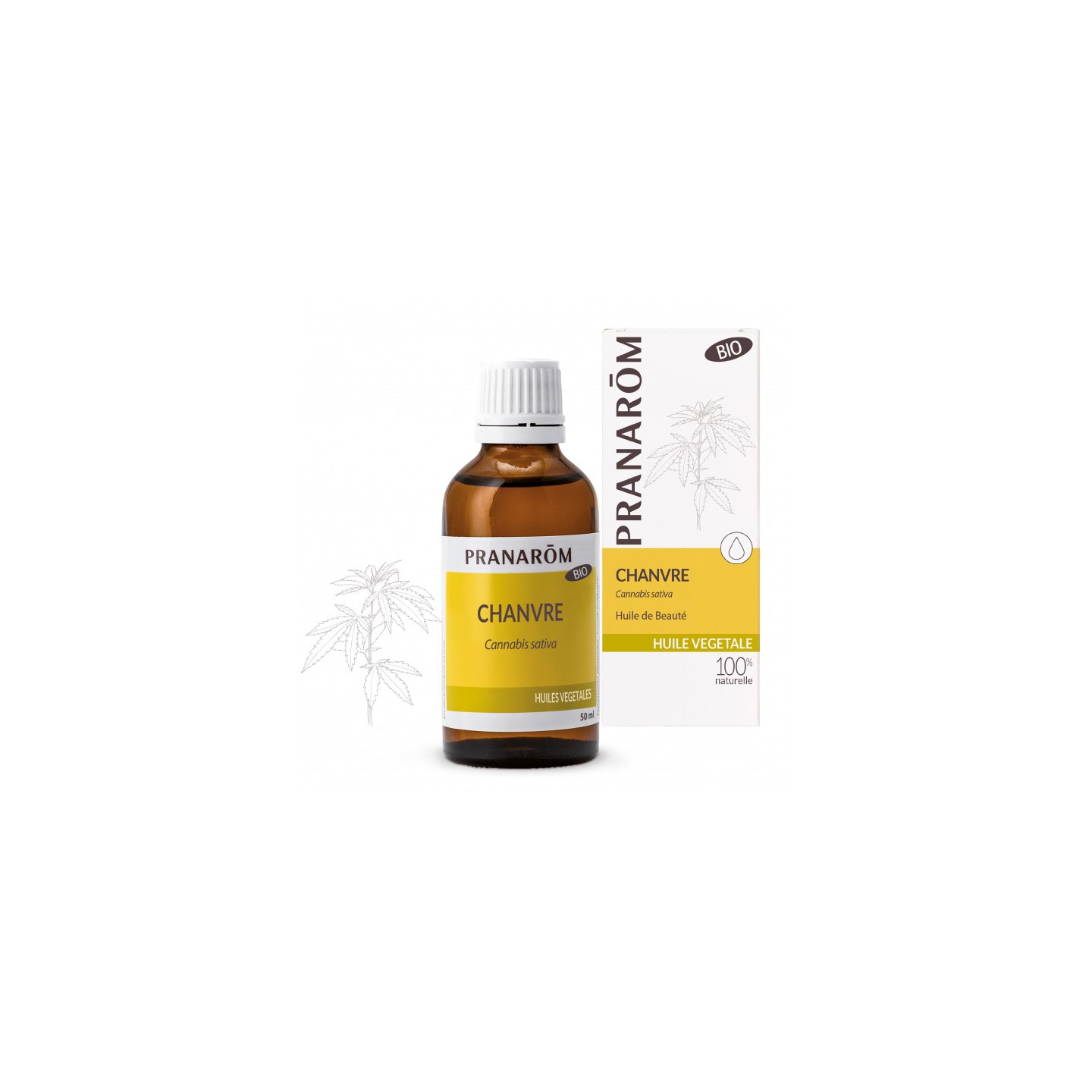 Pranarôm Huile végétale Chanvre Bio - 50ml