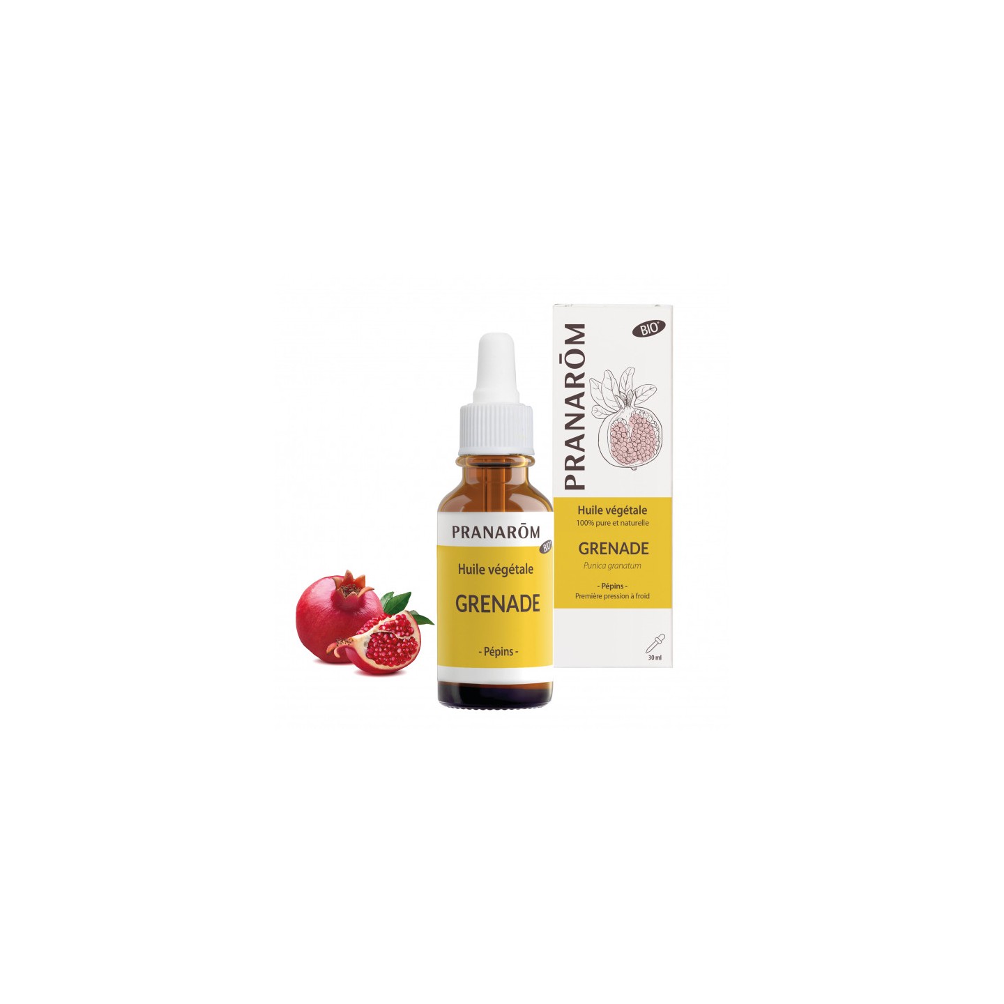 Pranarôm Huile végétale Grenade Bio - 30ml