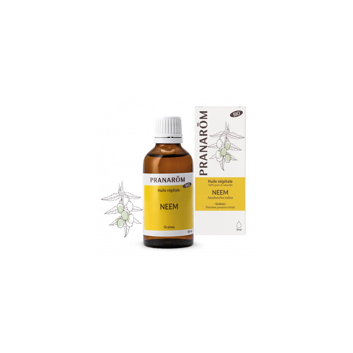 Pranarôm Huile végétale Neem Bio - 50ml