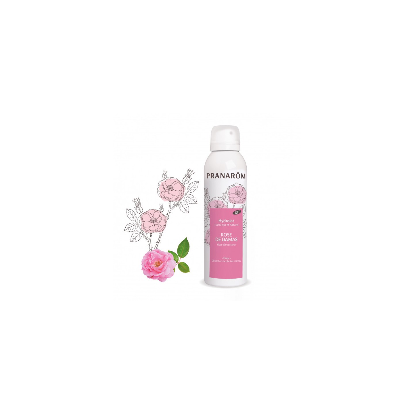 Pranarôm Hydrolat Rose de Damas Bio - 150ml