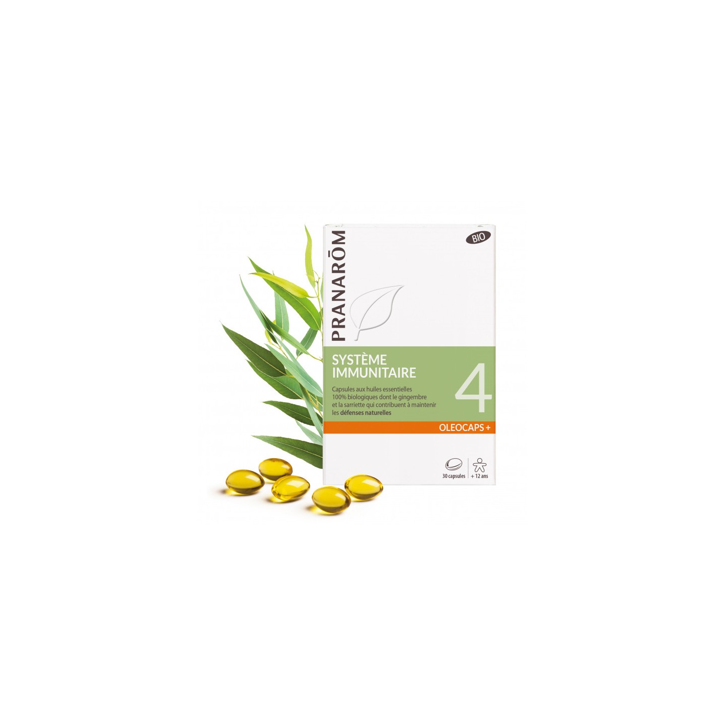Pranarôm Oléocaps+ 4 Système immunitaire Bio - 30 capsules