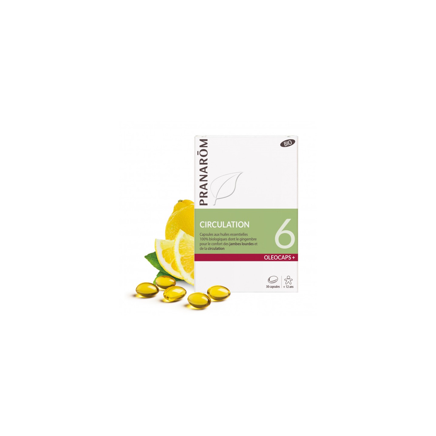Pranarôm Oléocaps+ 6 Circulation Bio - 30 capsules
