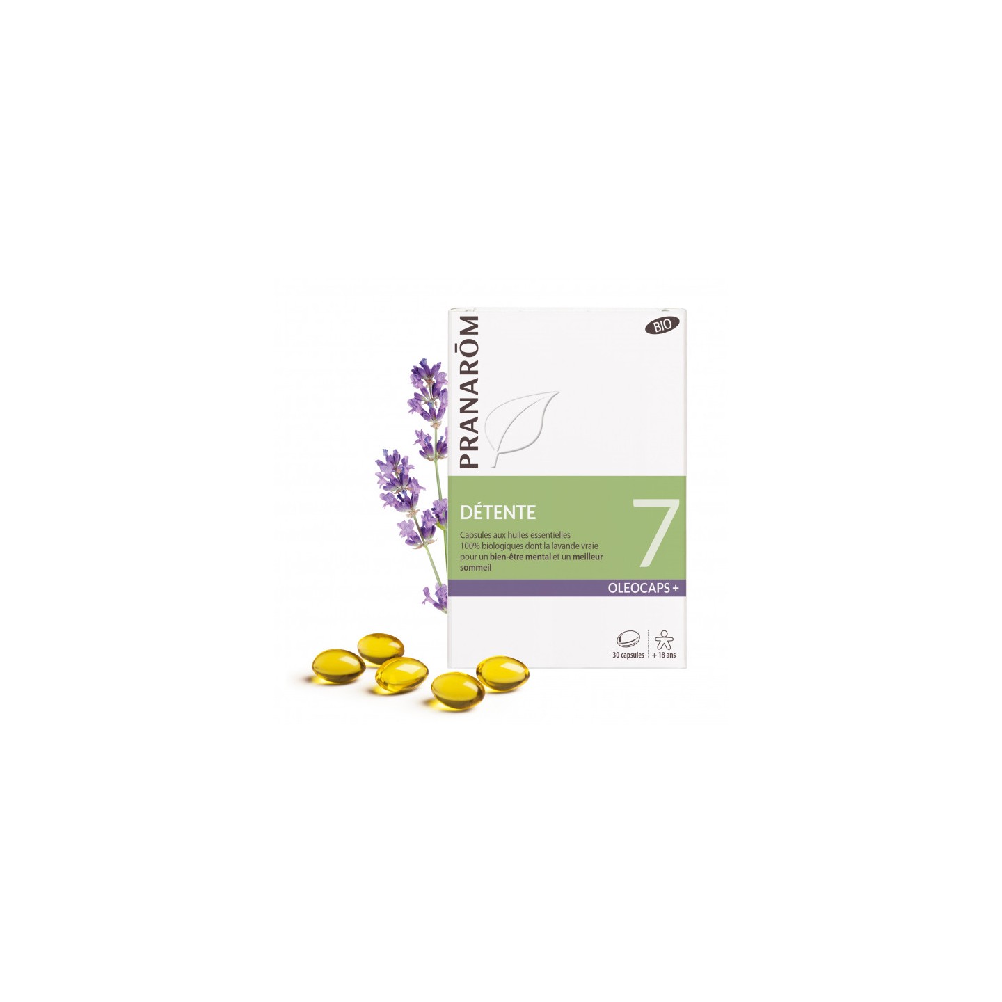 Pranarôm Oléocaps+ 7 Détente Bio - 30 capsules