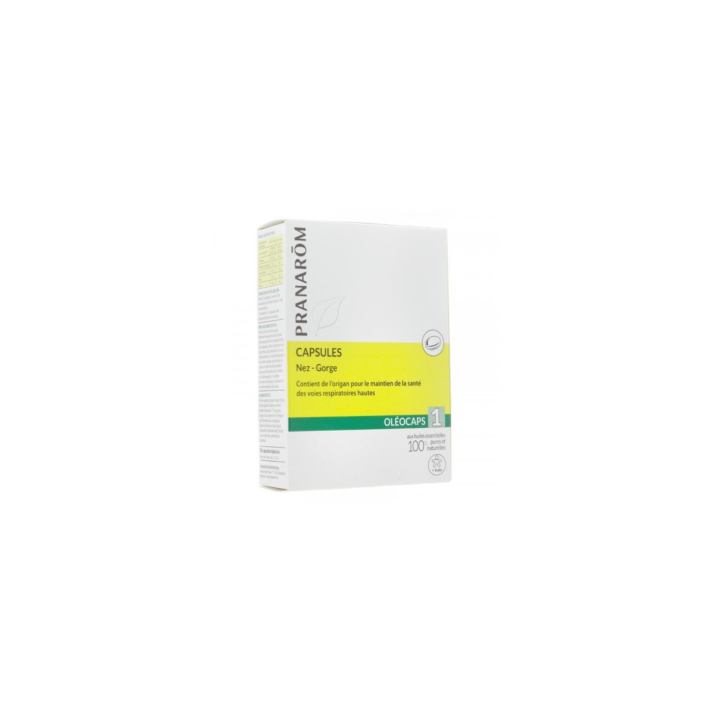 Pranarom Oléocaps Nez Gorge 30 Capsules