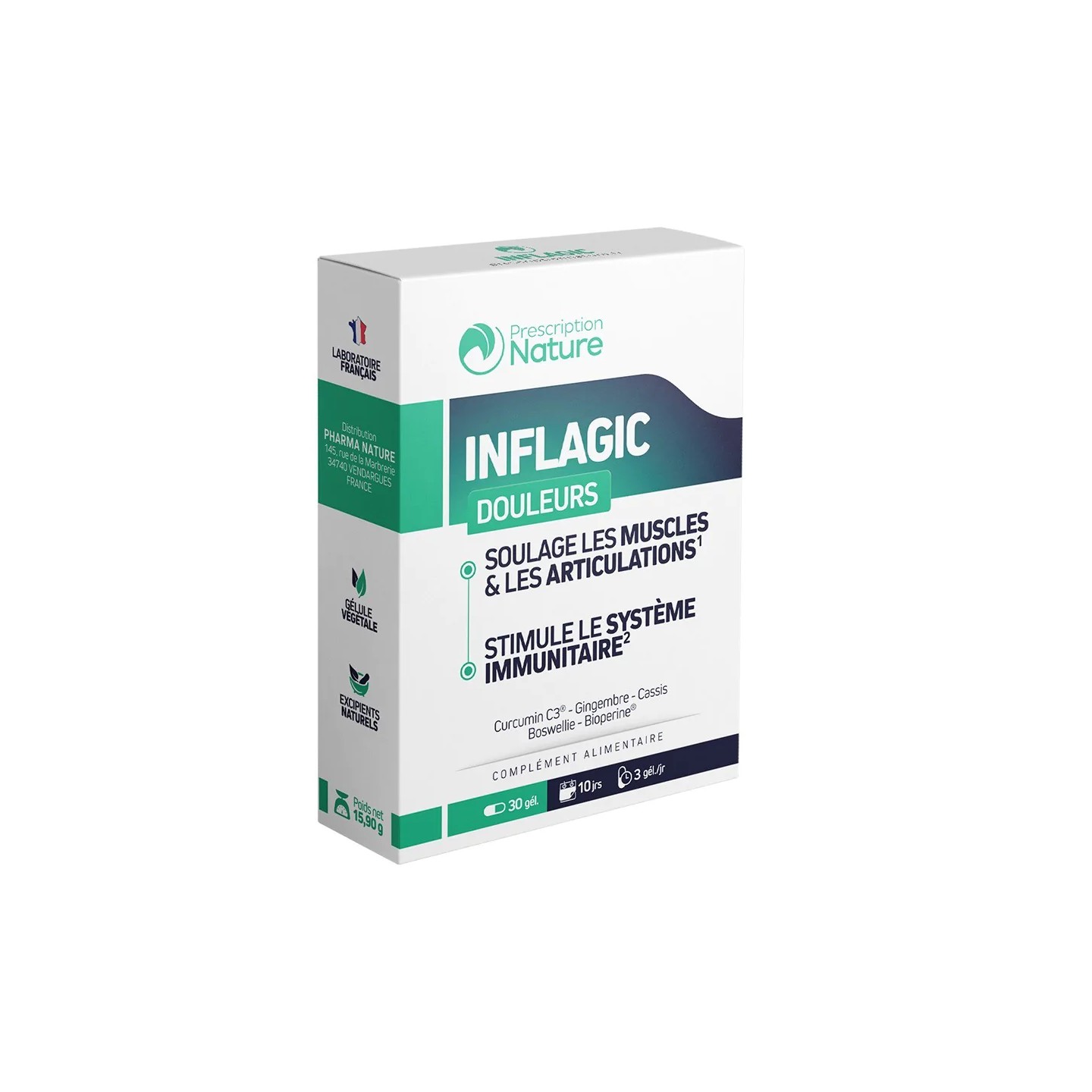 Prescription Nature Inflagic boîte 30 gélules