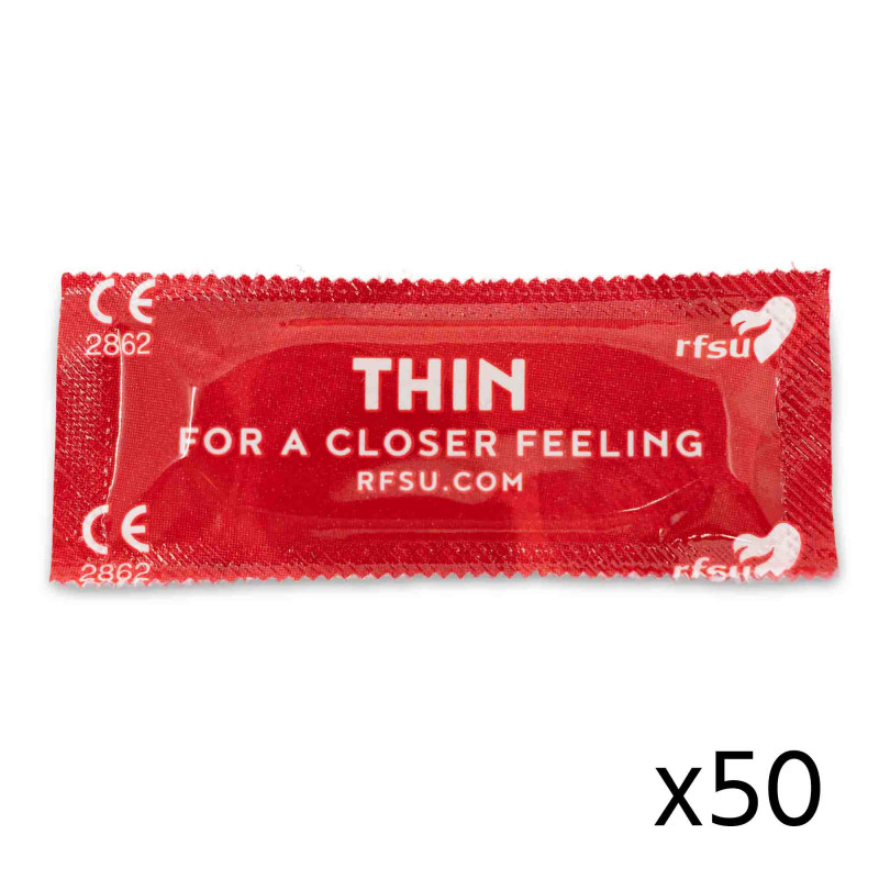 Préservatifs lisses en latex Thin x50
