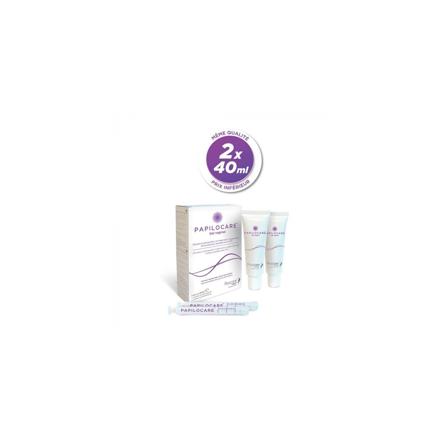 Procare Health Papilocare Gel vaginal - 2 x 40ml