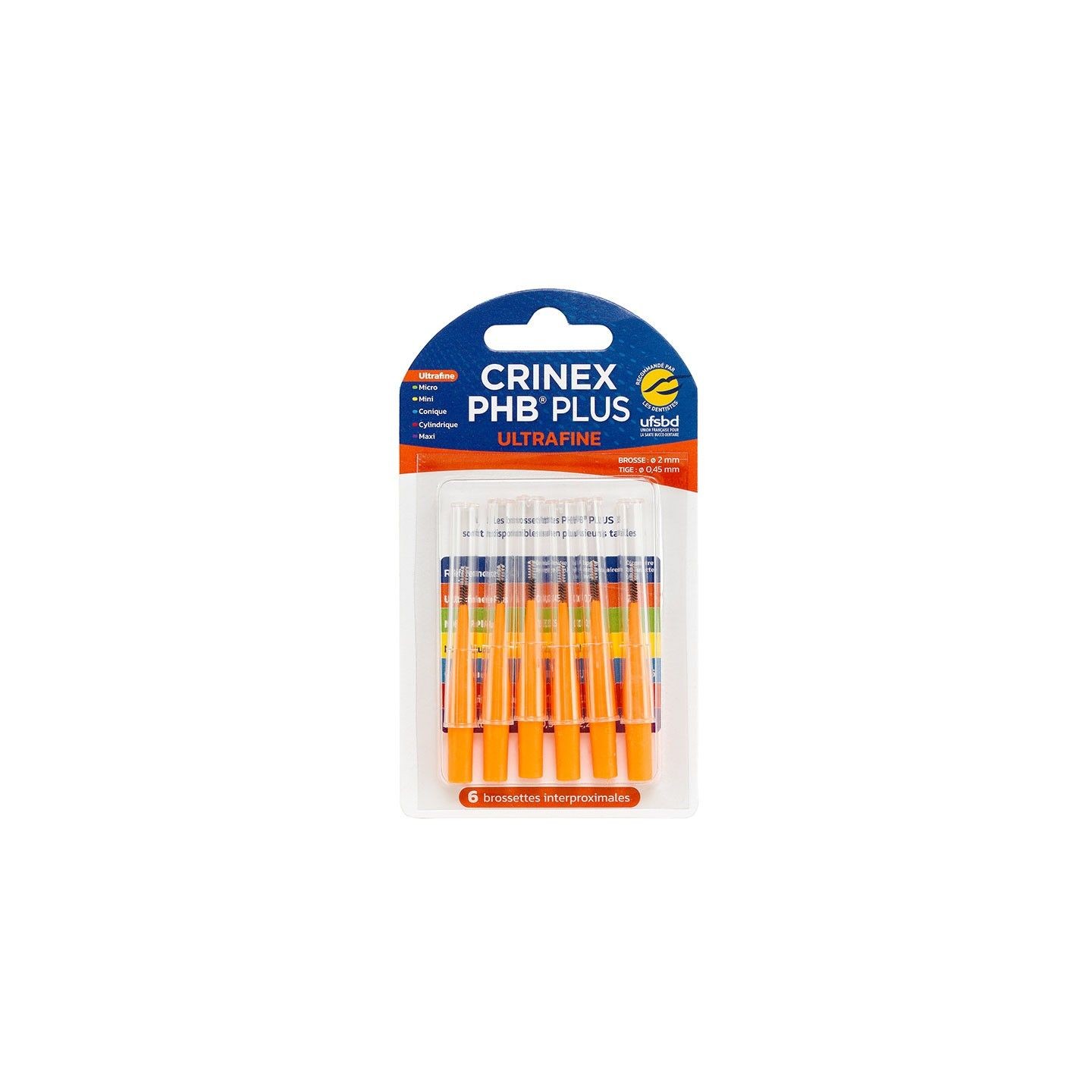 Brossettes Interdentaires Crinex PHB Ultra Fine Plus 0.7
