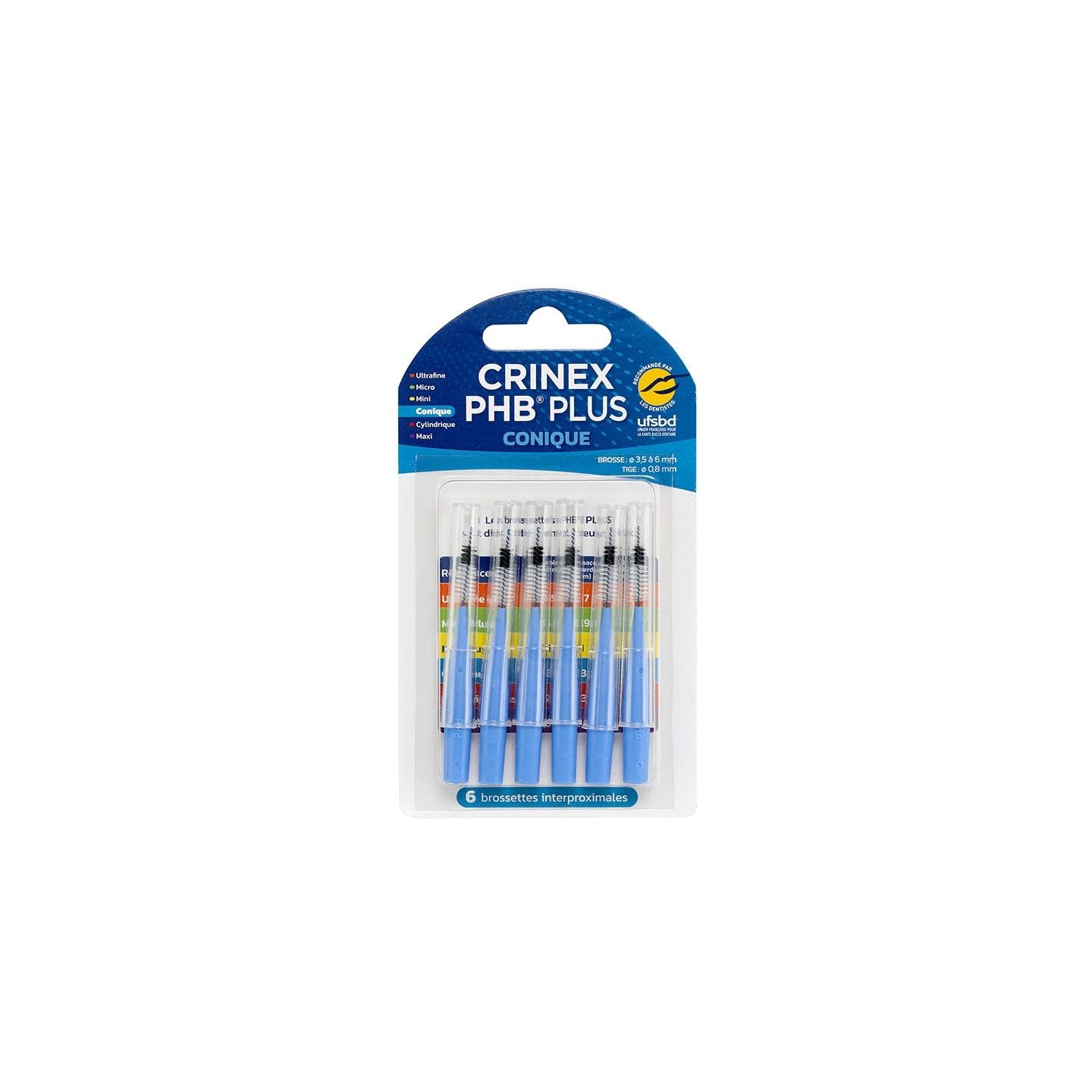 Brossettes Interdentaires Crinex PHB Conique Plus 1.3