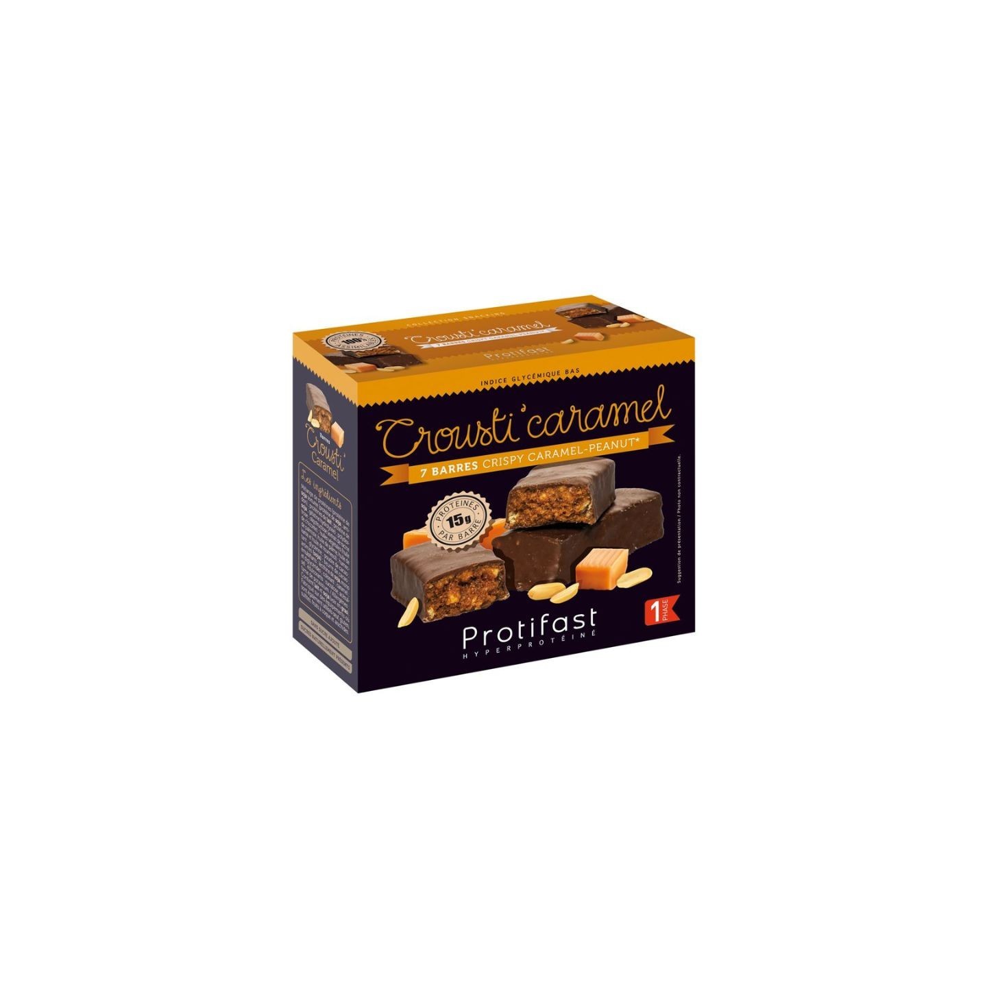Protifast Barres Crousti'Caramel - 7 barres