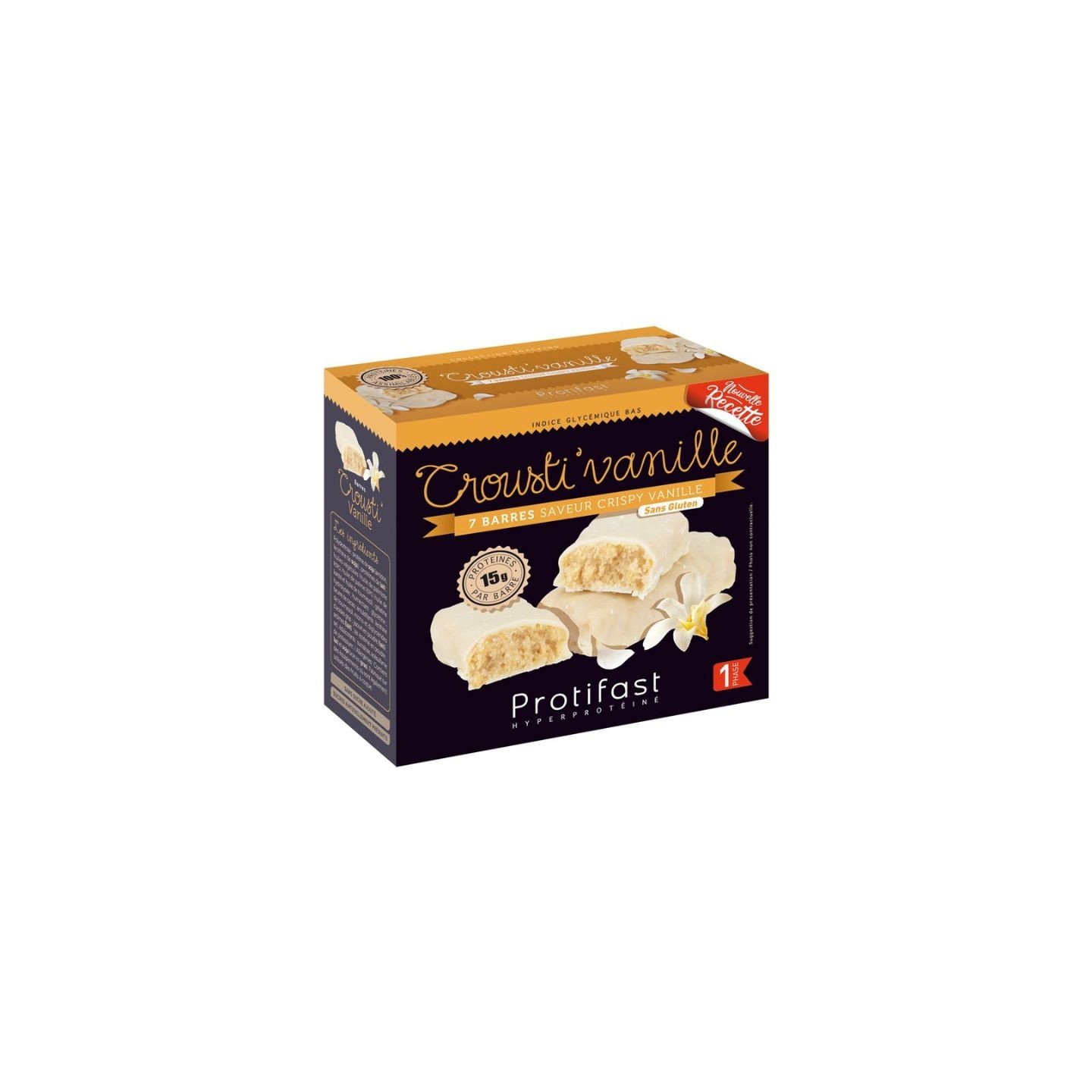 Protifast Barres Crousti'Vanille - 7 barres