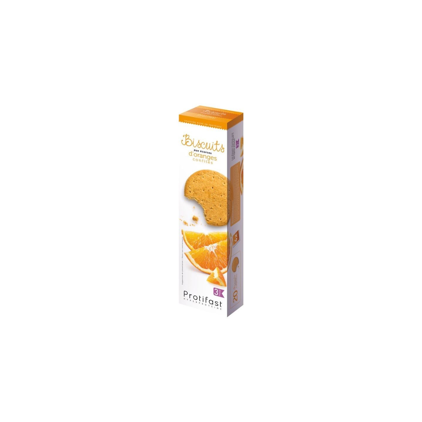Protifast Biscuits protéinés aux écorces d'orange - 20 biscuits