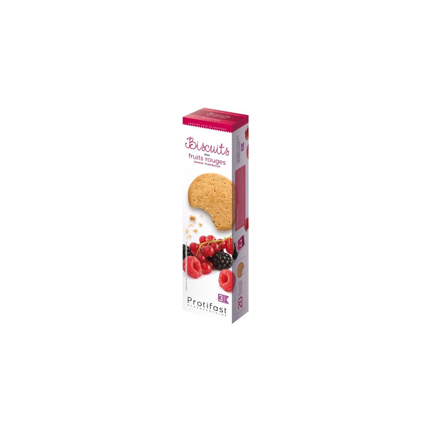 Protifast Biscuits protéinés aux fruits rouges - 20 biscuits