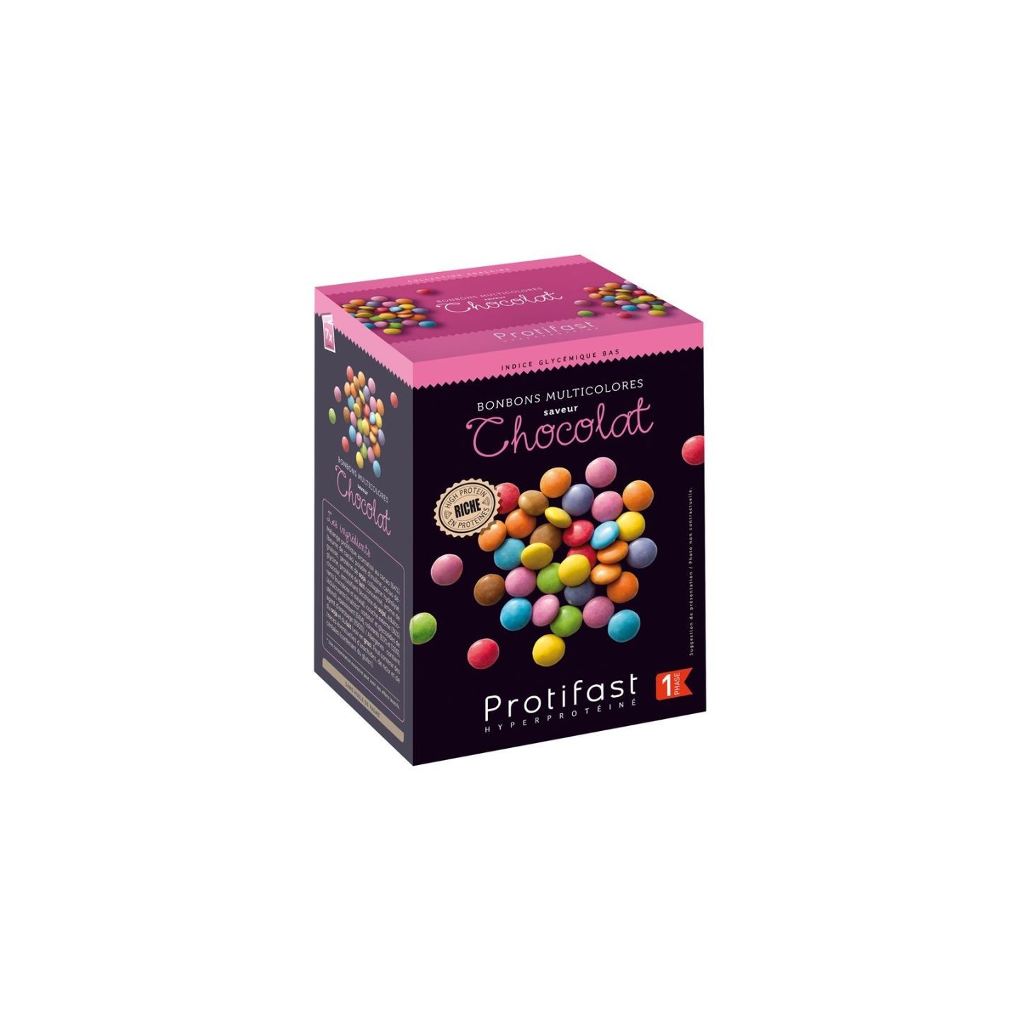 Protifast Bonbons multicolores saveur chocolat - 7 sachets x 40 g