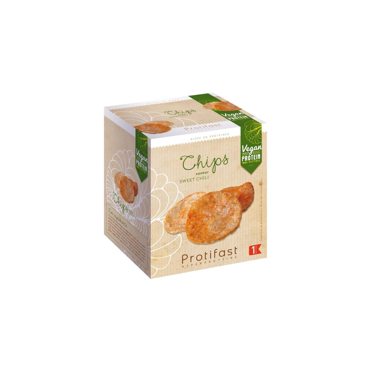 Protifast Chips soja vegan Sweet Chili - 2 sachets de 30g