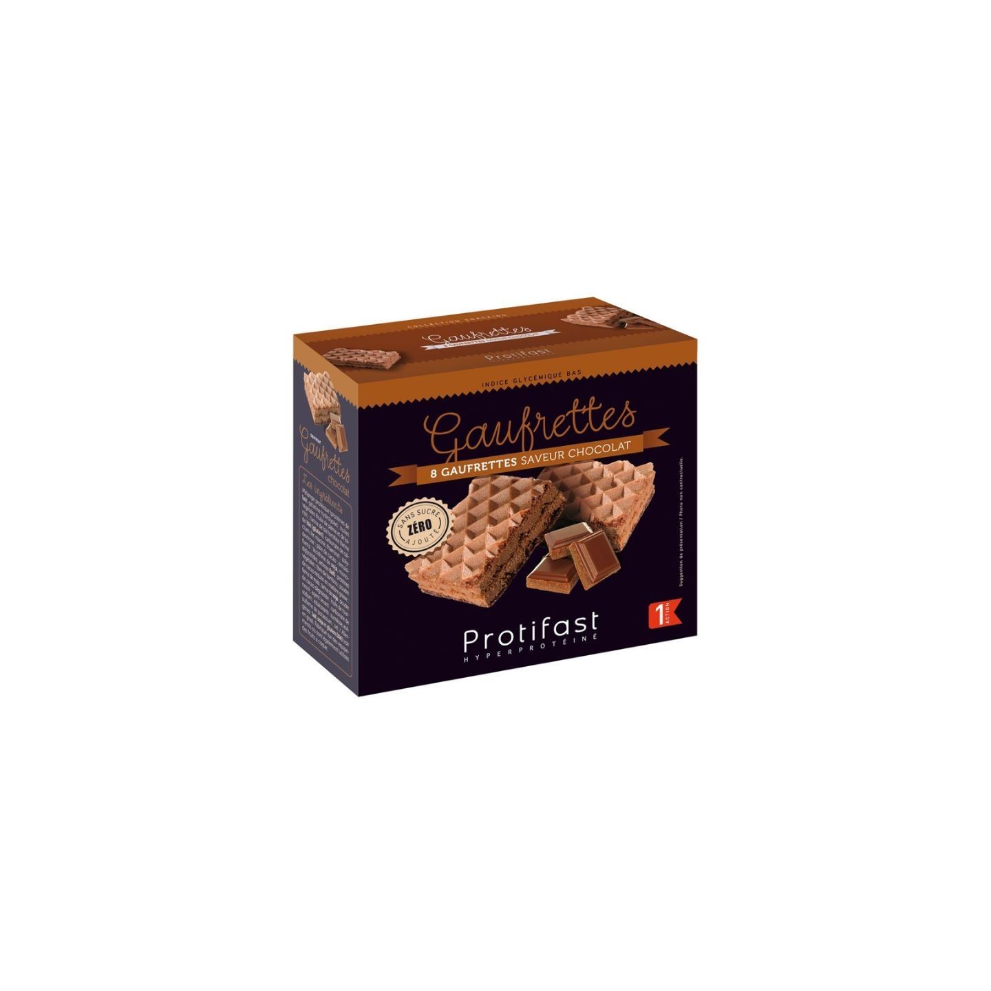 Protifast Gaufrettes protéinées chocolat - 8 gaufrettes
