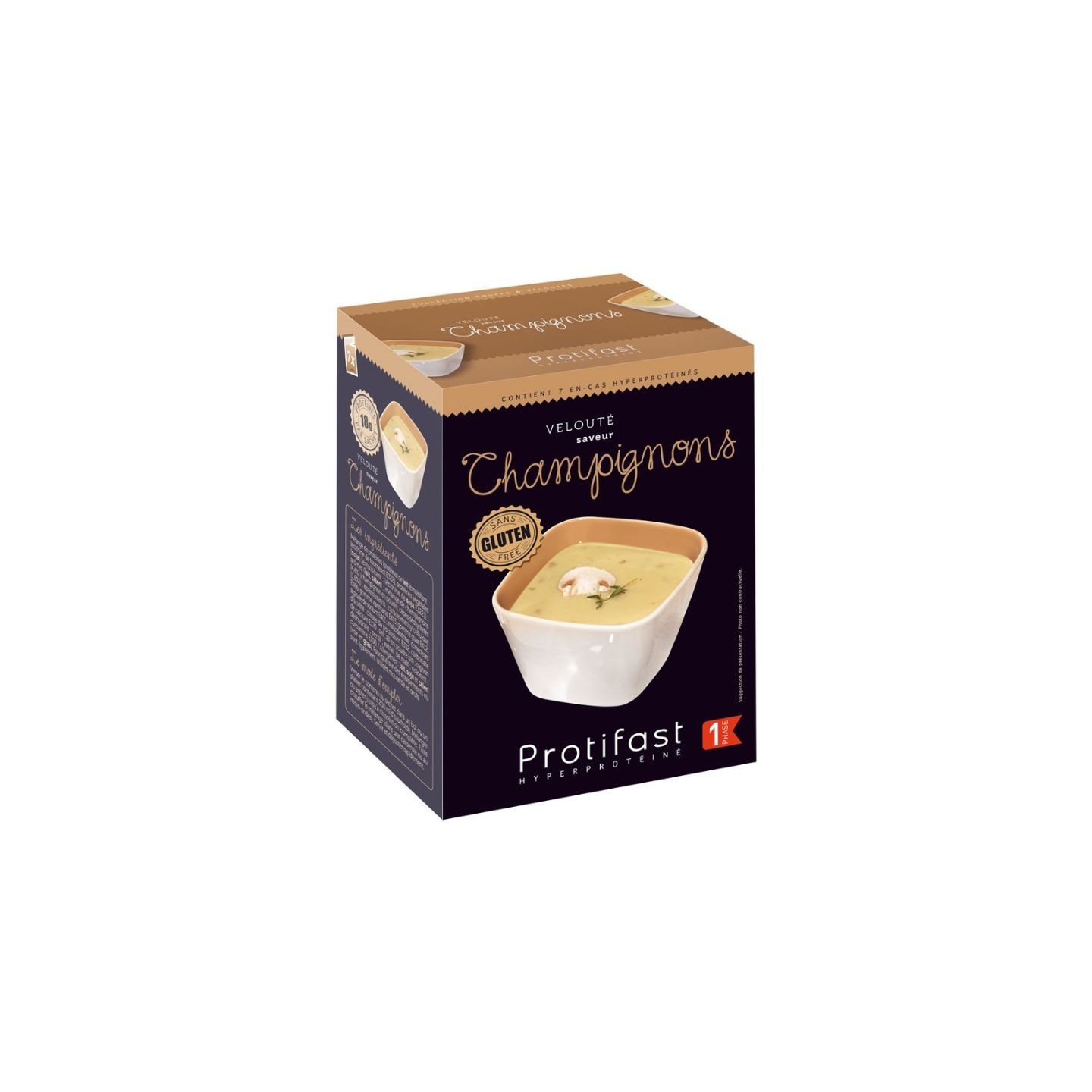Protifast Velouté hyperprotéiné saveur champignons - 7 sachets de 28 g