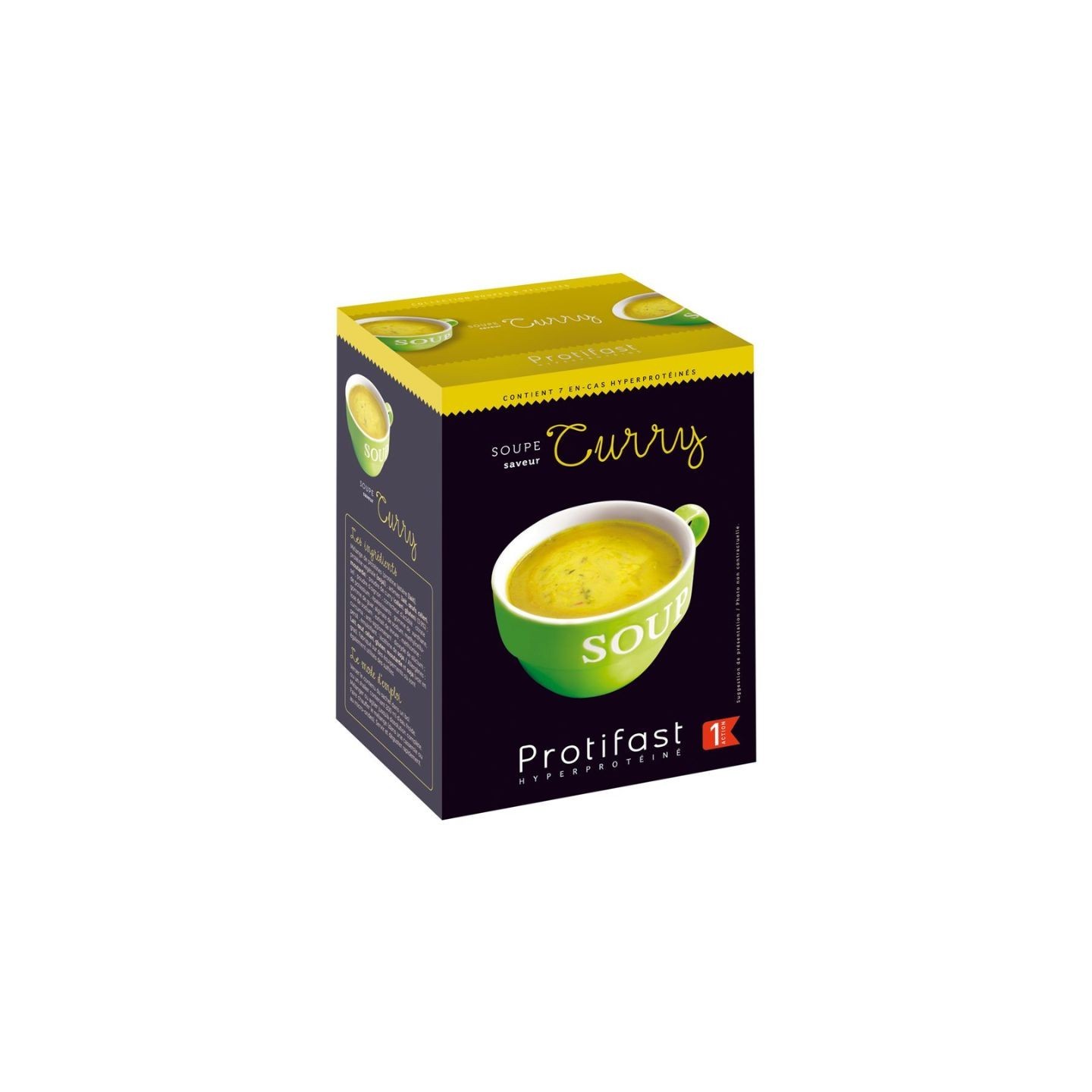 Protifast Velouté hyperprotéiné saveur curry - 7 sachets de 24 g