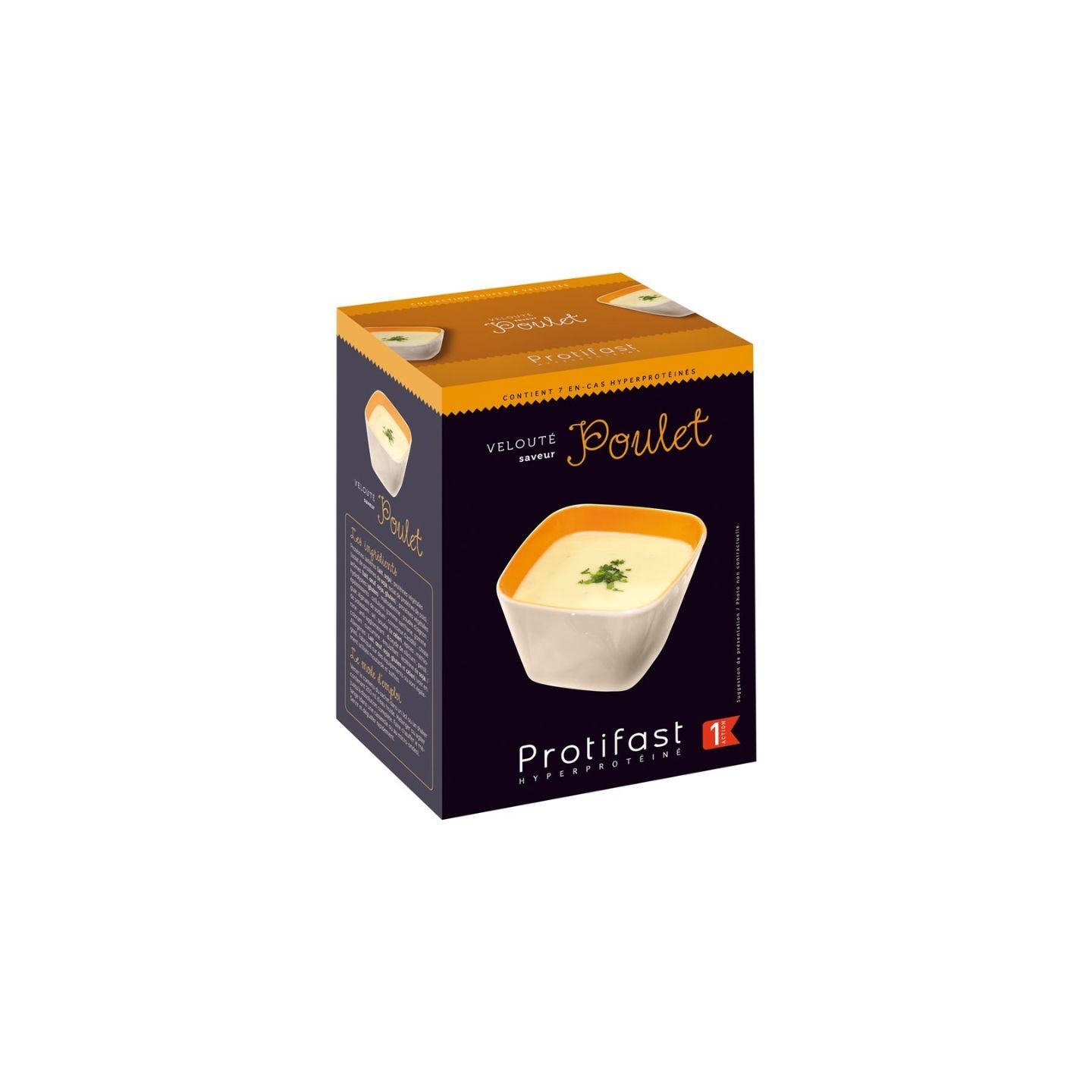 Protifast Velouté hyperprotéiné saveur poulet - 7 sachets de 24 g