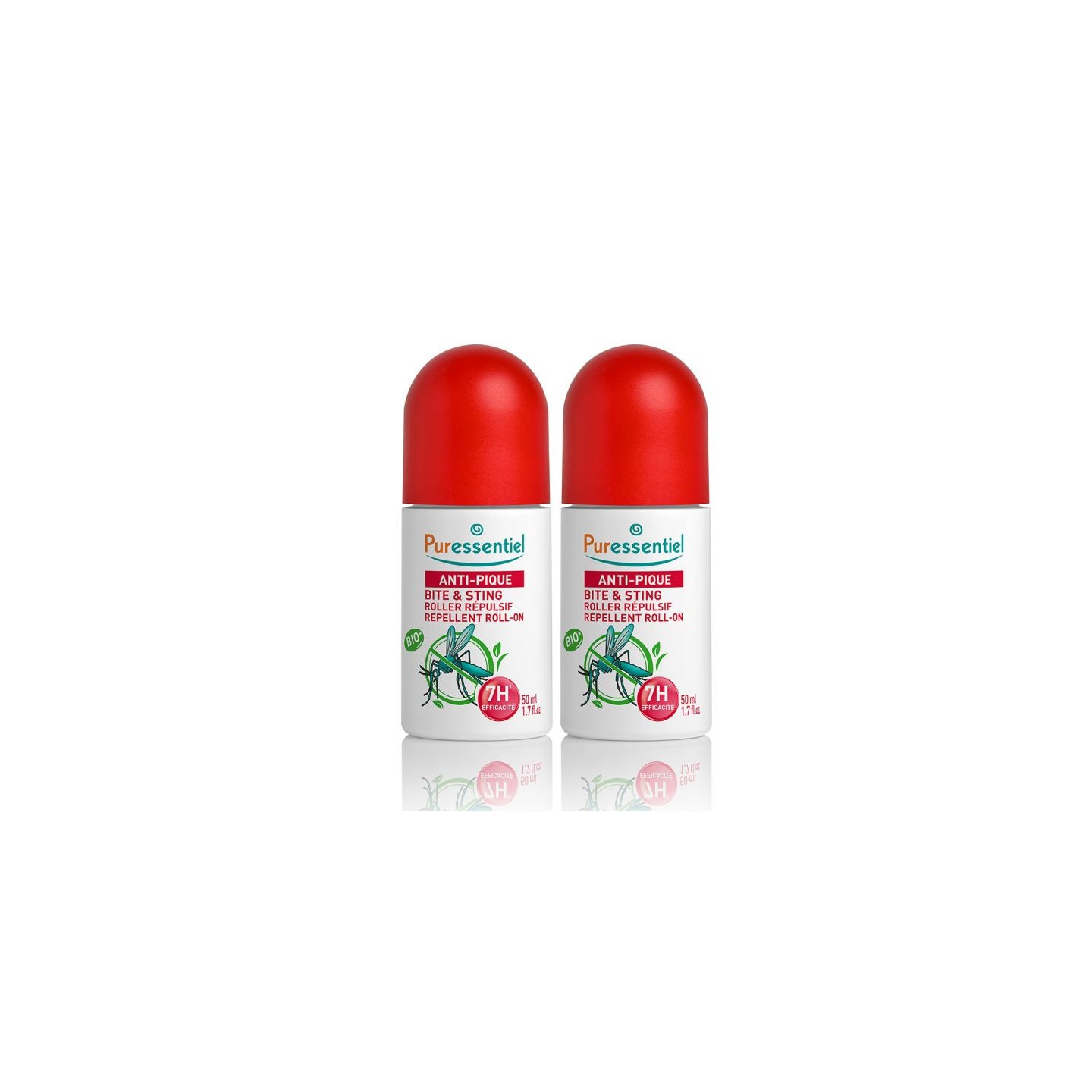 Puressentiel Anti-Pique Roller répulsif anti-moustiques - 2x50ml