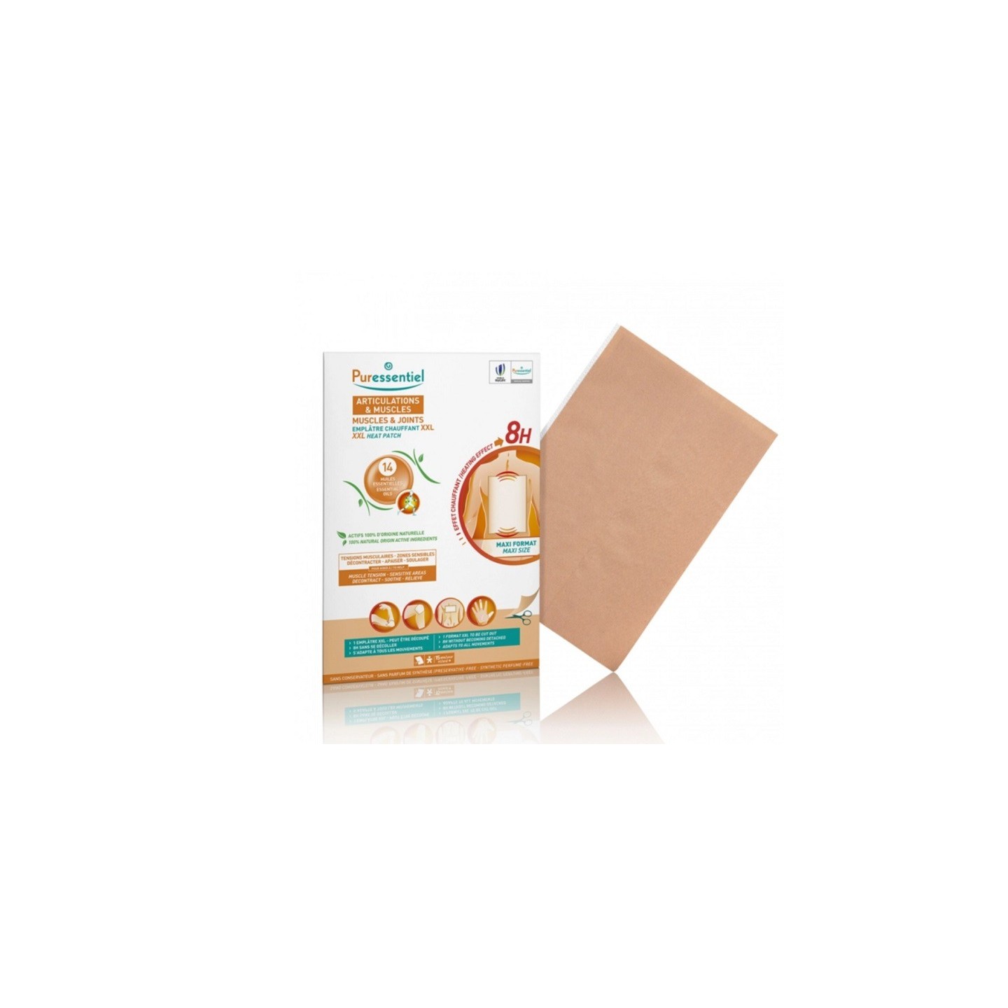 Puressentiel Articulations et Muscles Emplâtre chauffant XXL - 1 unité