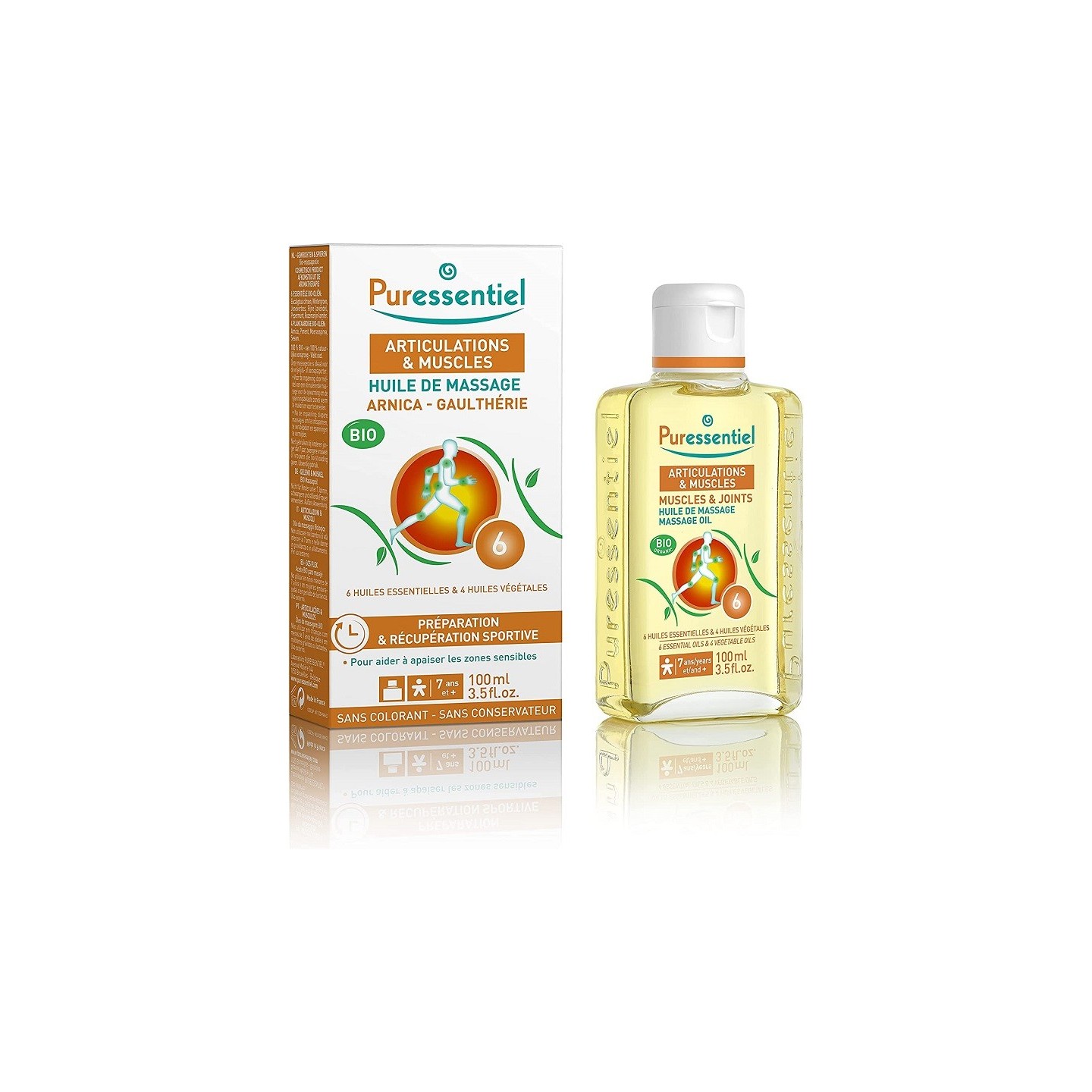 Puressentiel Articulations et Muscles Huile de massage Bio - 200ml