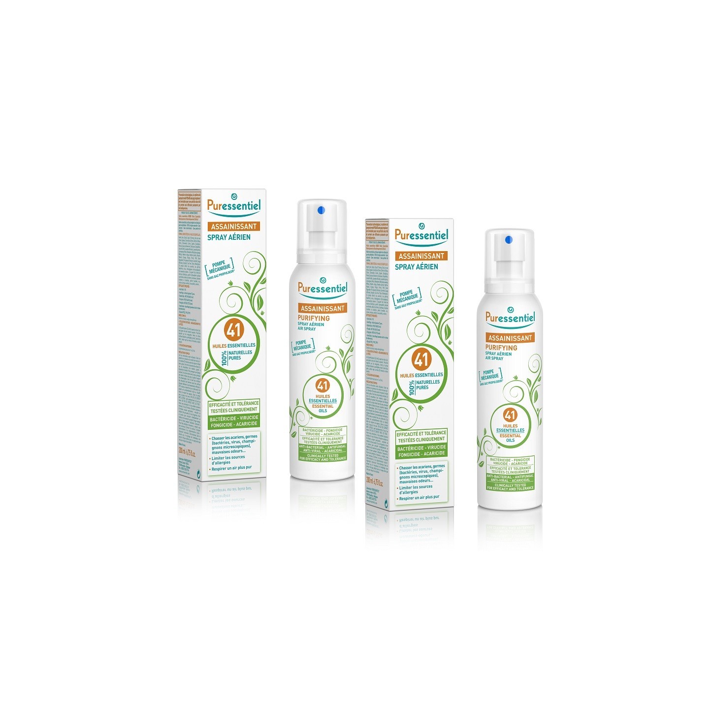 Puressentiel Assainissant Spray aérien 41 huiles essentielles - 2 x 200ml