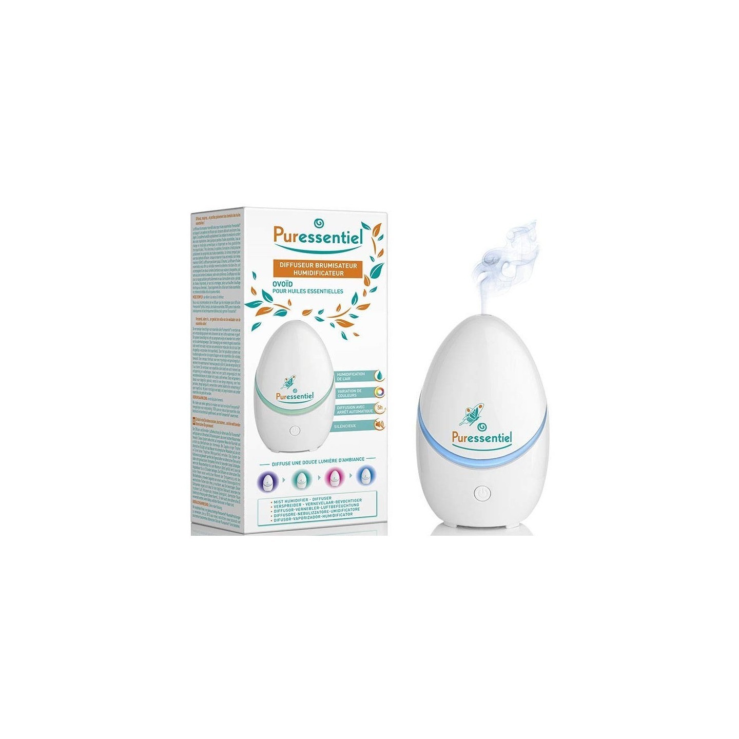 Puressentiel Diffuseur brumisateur humidificateur Ovoïd