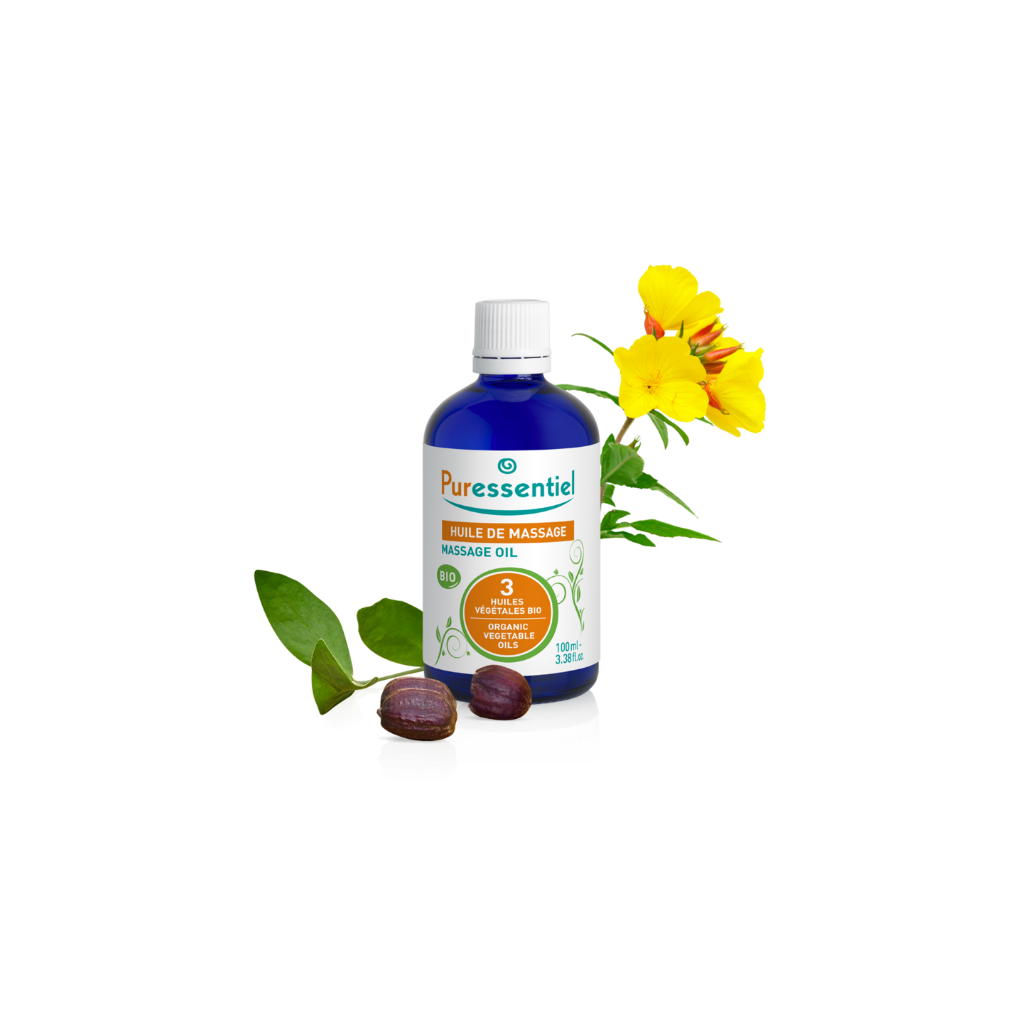 Puressentiel Huile de massage Bio - 100ml