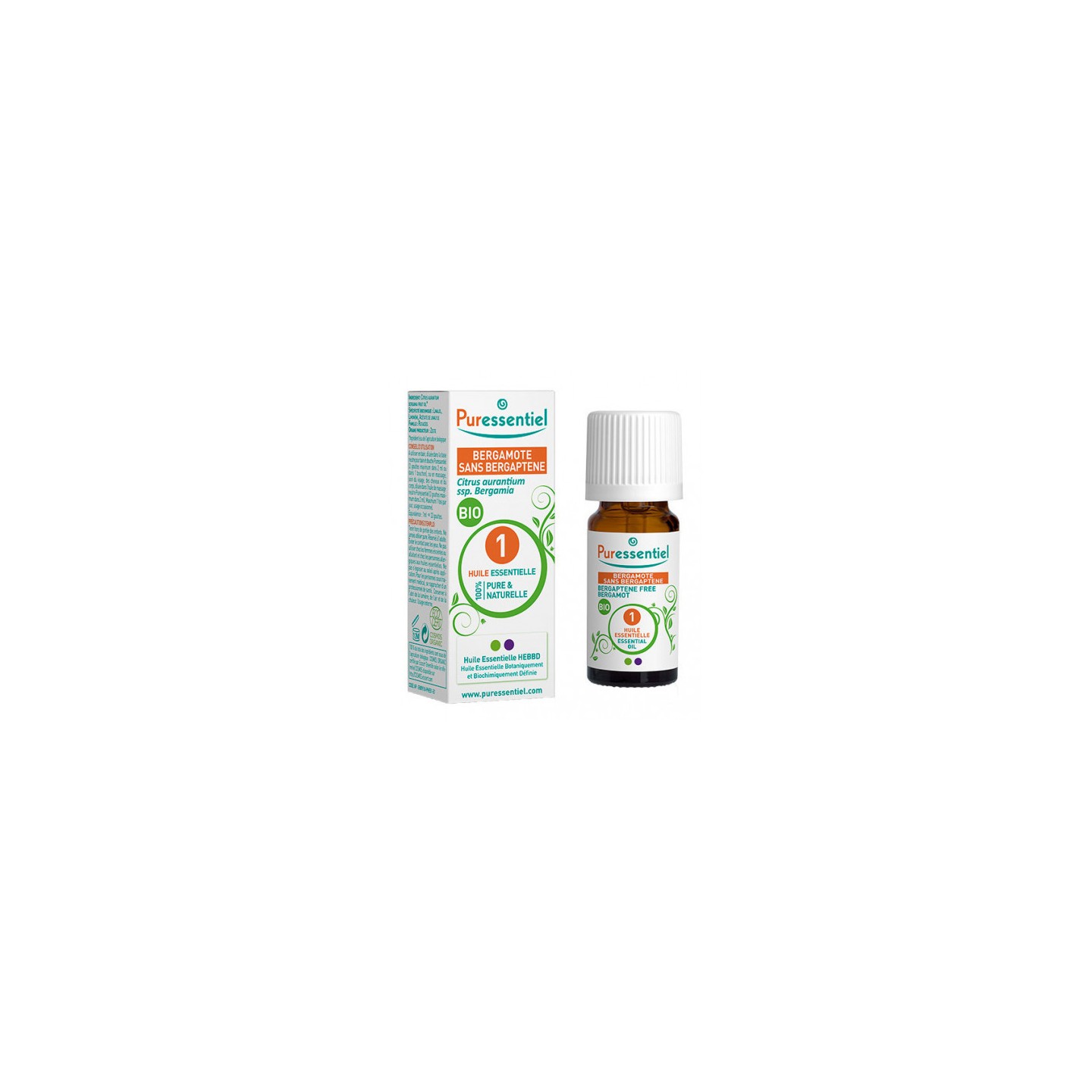 Puressentiel huile essentielle de bergamote bio 10ml