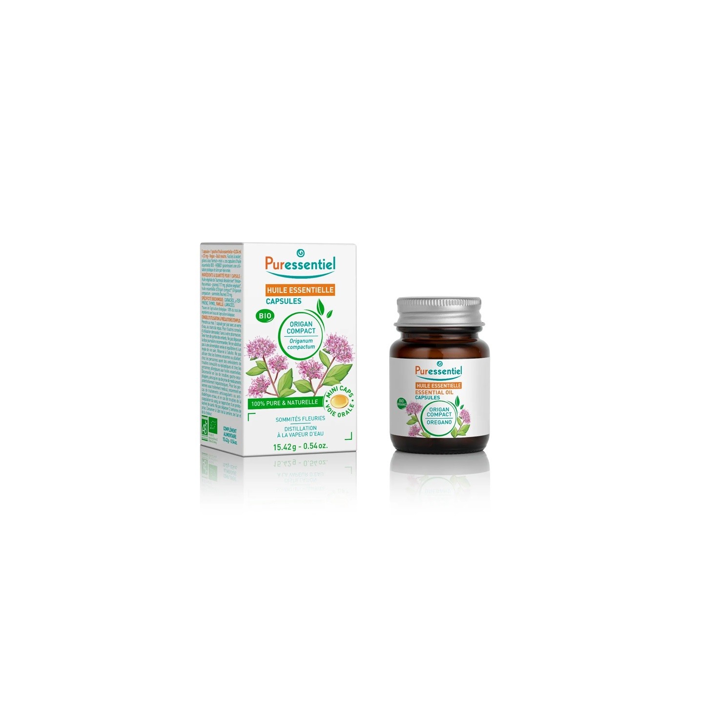 Puressentiel Huile essentielle Origan Compact Bio - 60 capsules