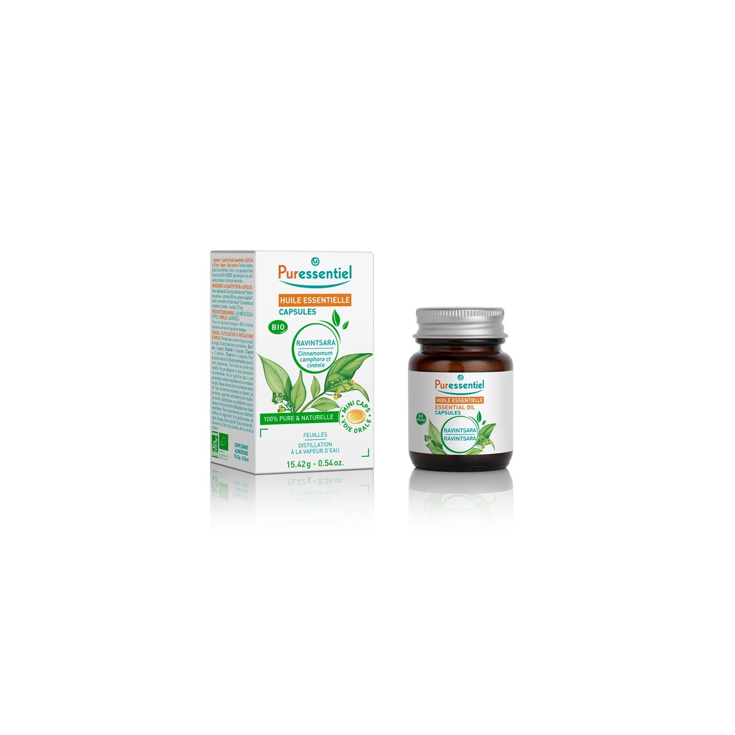 Puressentiel Huile essentielle Ravintsara Bio - 60 capsules