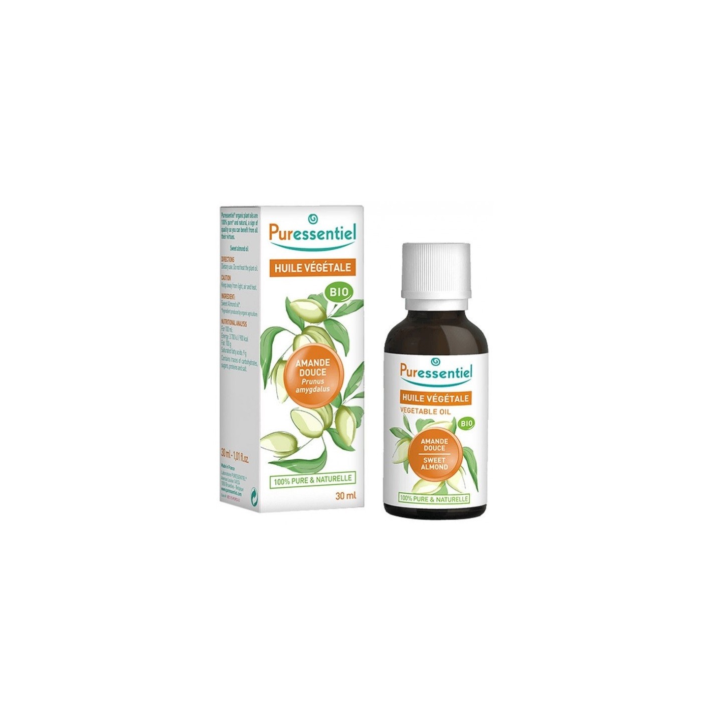 Puressentiel Huile végétale d'amande douce Bio - 50ml