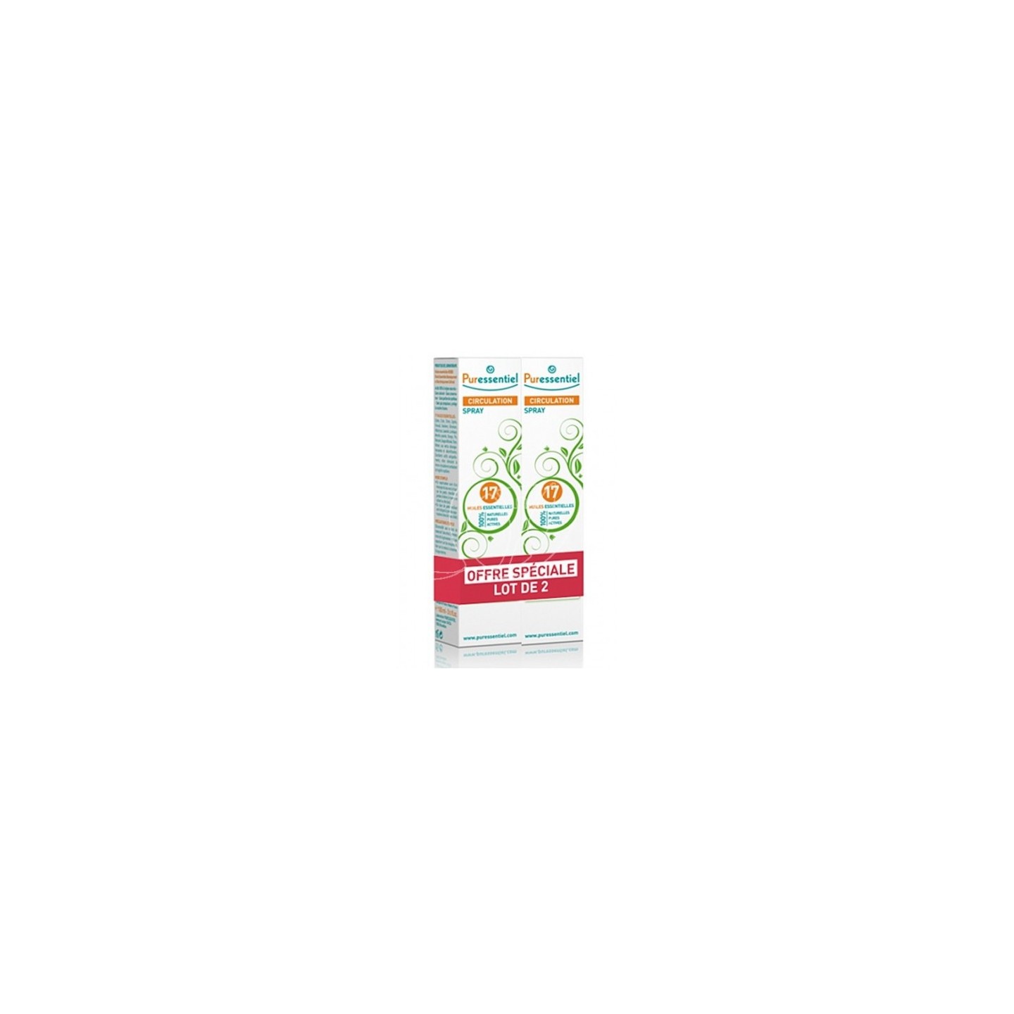 Puressentiel lot de 2 sprays circulation 100ml
