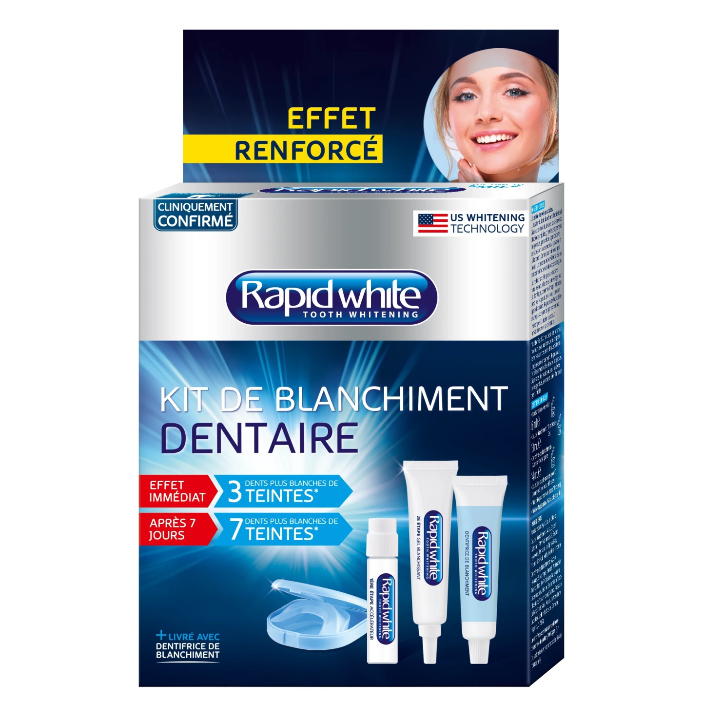 RapidWhite Système de Blanchiment des Dents en 1 semaine