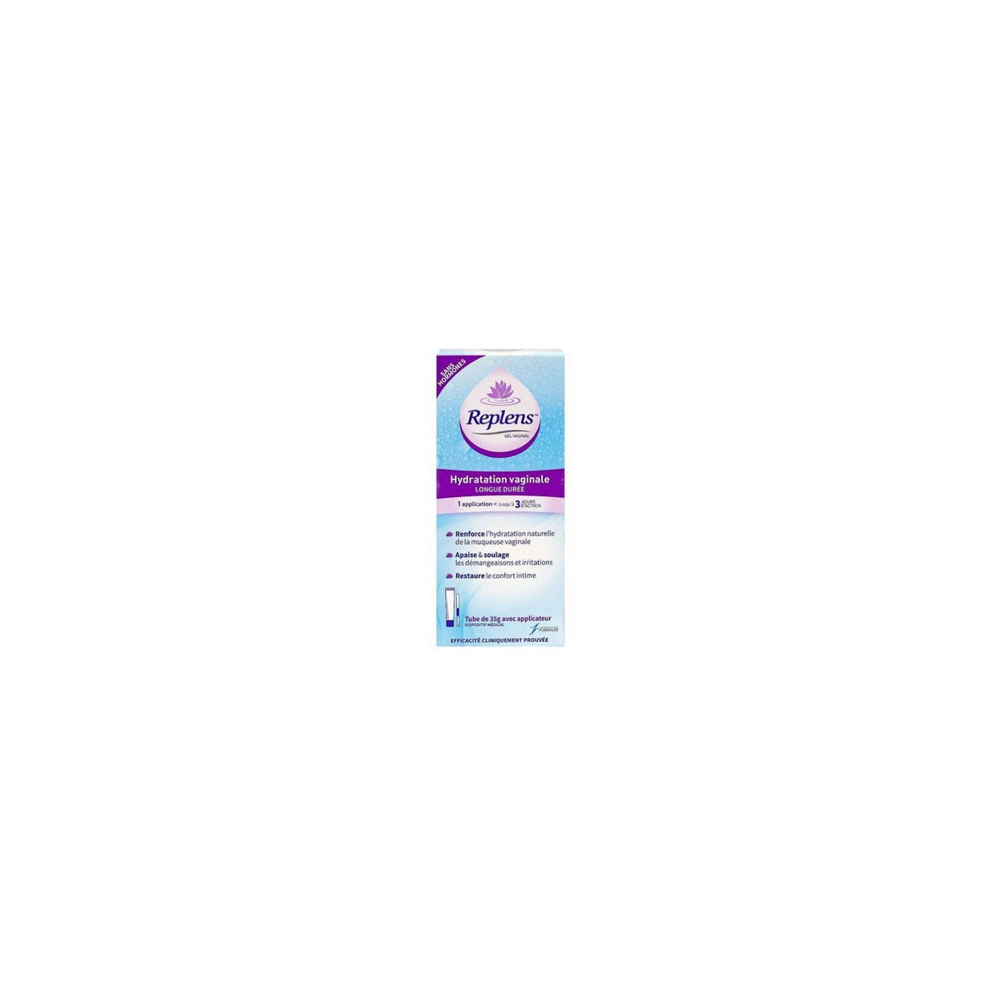 Replens hydratation vaginale longue durée 35g