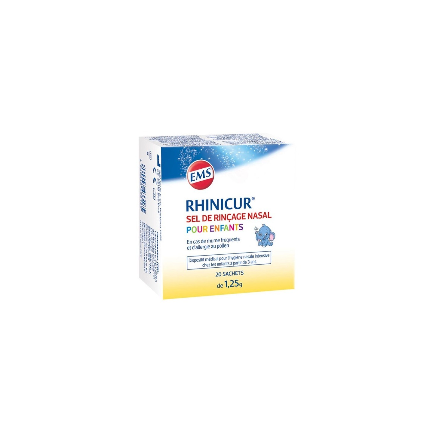 Rhinicur Sel de Rinçage enfants - 20 sachets