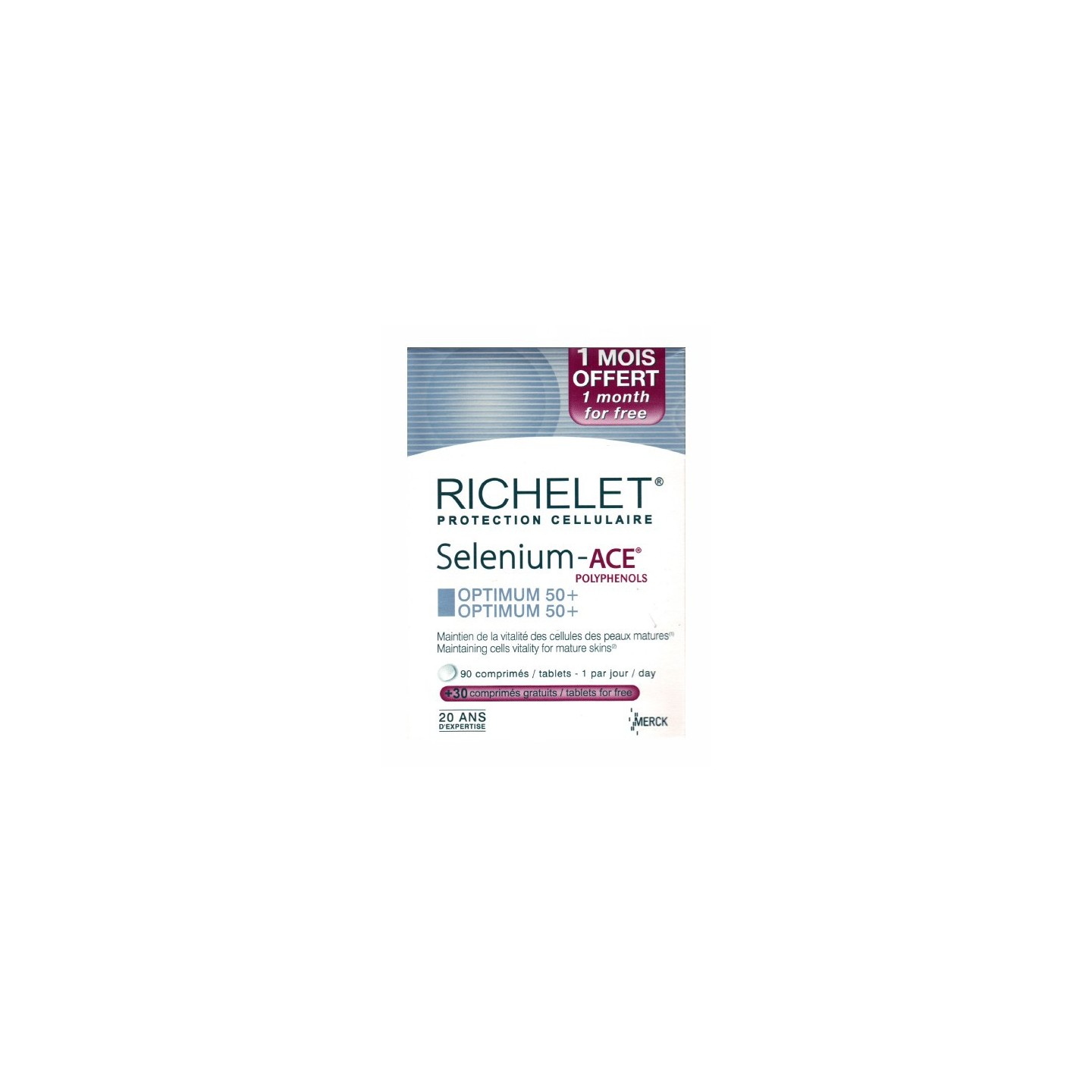 Richelet Selenium ACE Essentiel 50+ 90 comprimés + 1 mois offert