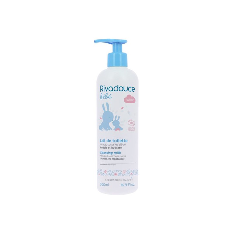 Pharmacie Bastille - Rivadouce bébé lait de toilette bio 500ml