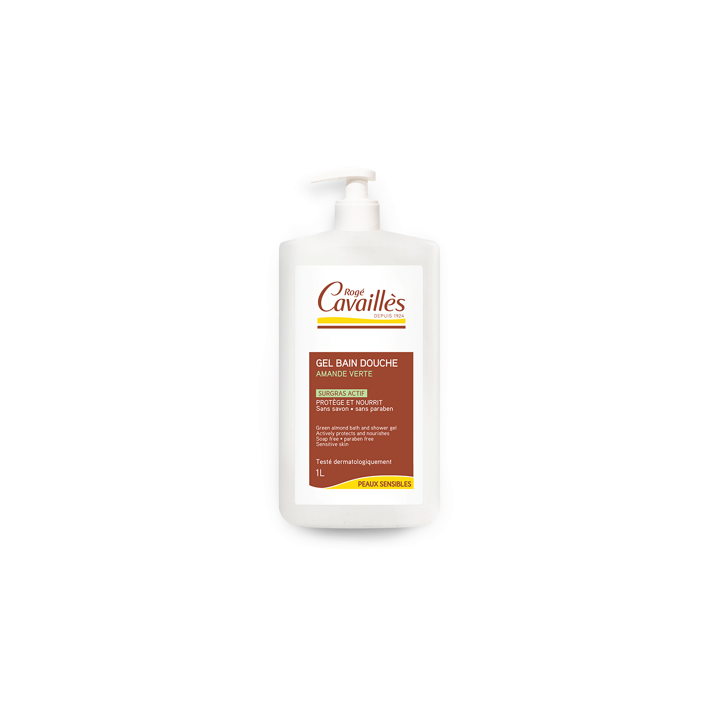 Rogé Cavaillès Gel bain douche surgras amande verte - 750ml