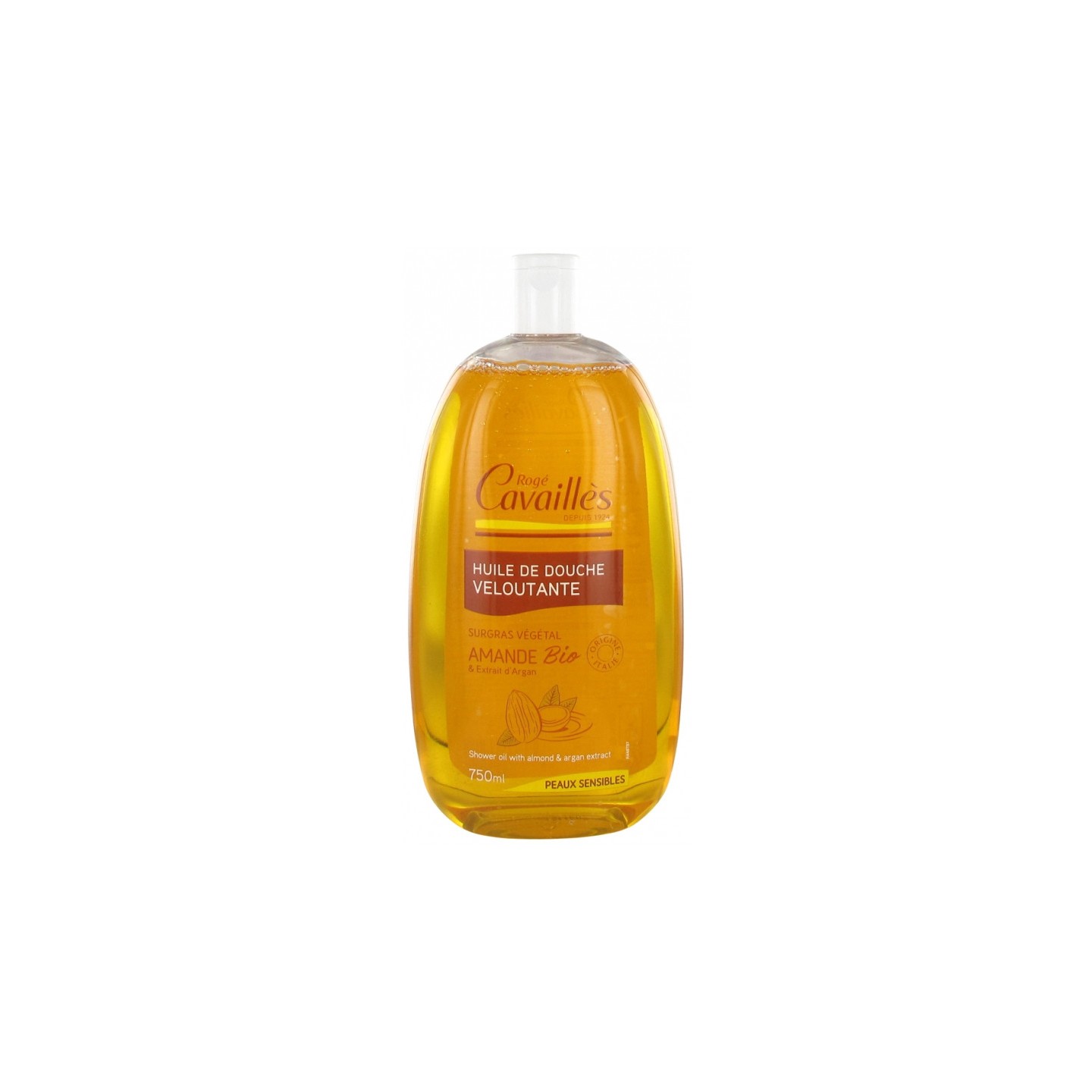 Rogé Cavaillès Huile de douche veloutante amande - 750ml