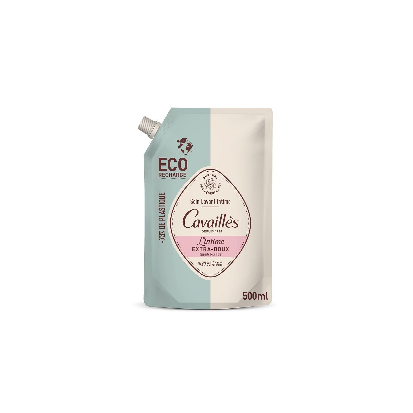 Rogé Cavaillès L'intime Extra-Doux Soin lavant intime extra-doux - Ecorecharge 500ml