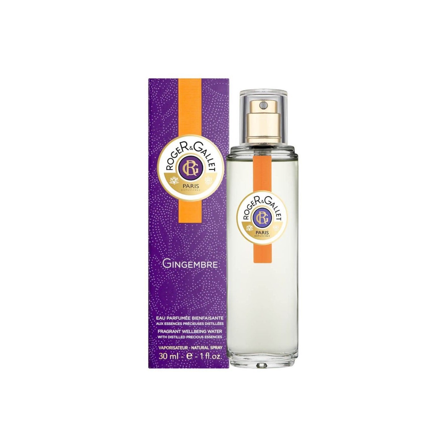Roger & gallet eau parfumée gingembre 30 ml